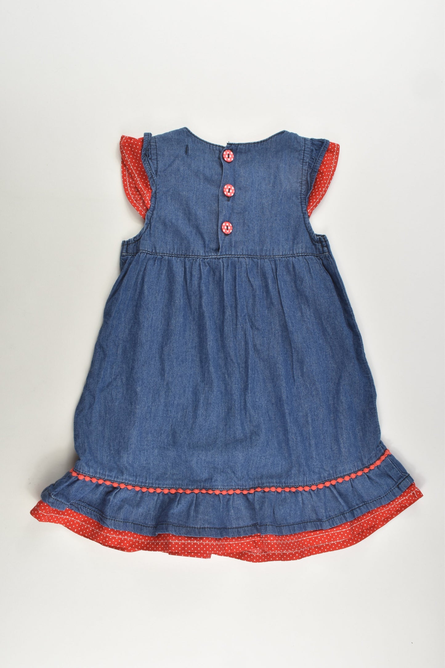 Pumpkin Patch Size 2 Lightweight Cat Denim Dress