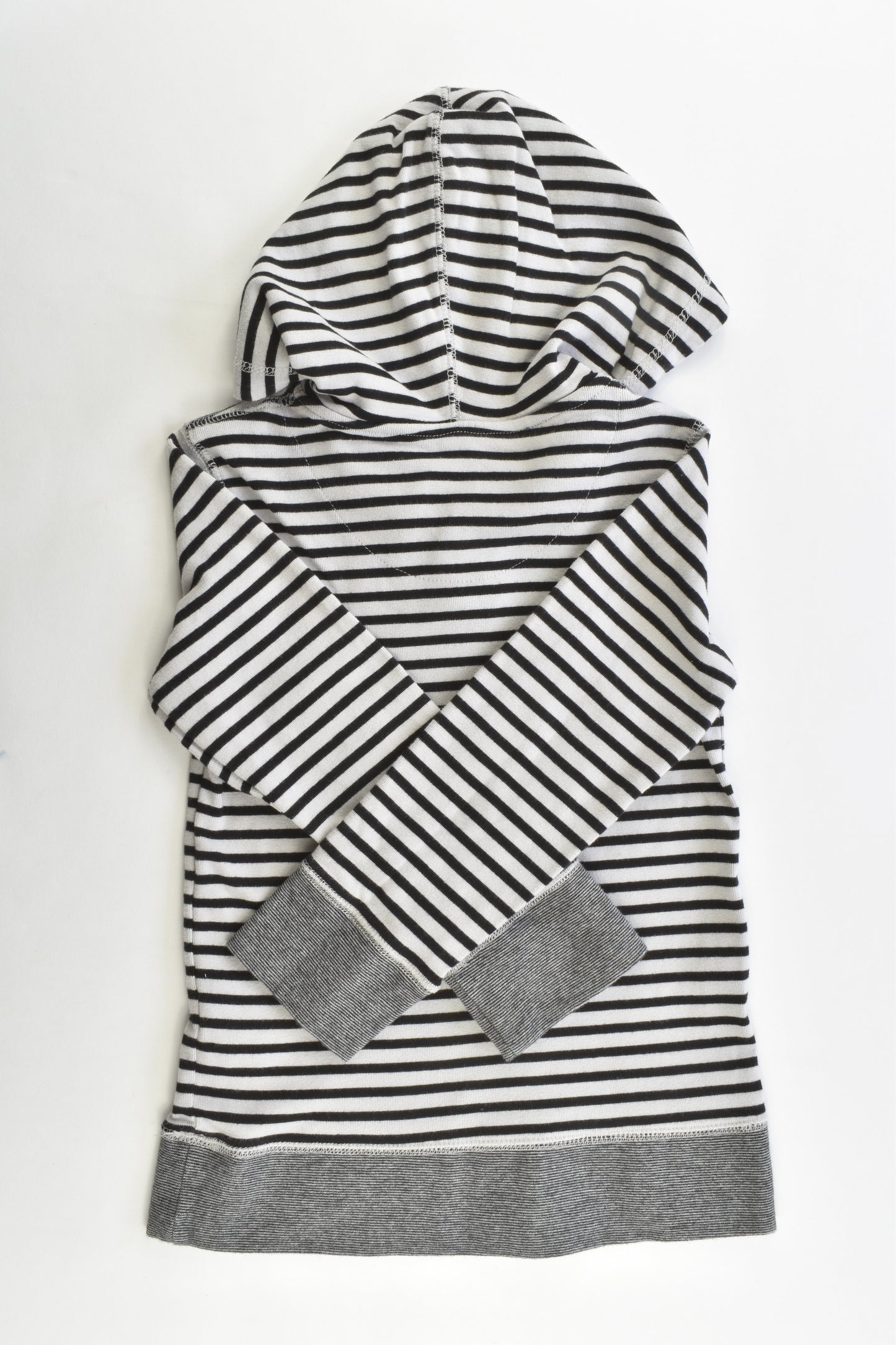 Pumpkin Patch Size 5 "Champ" Striped Hooded Jumper