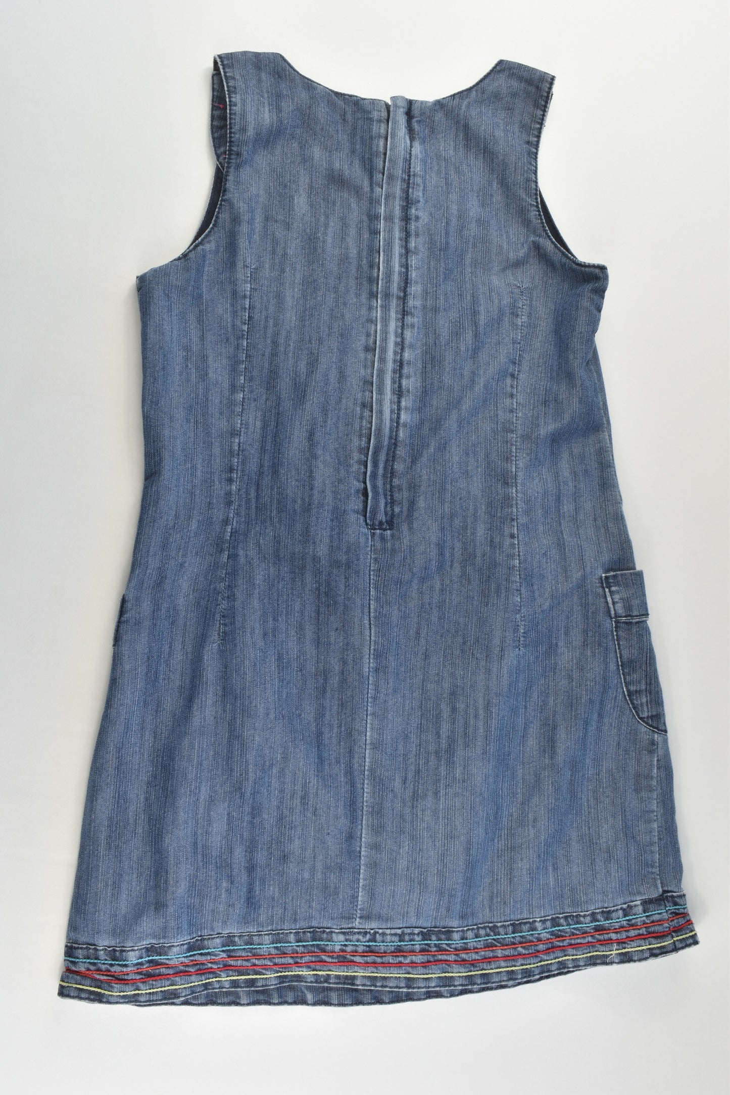 Pumpkin Patch Size 8 Lined Denim Dress