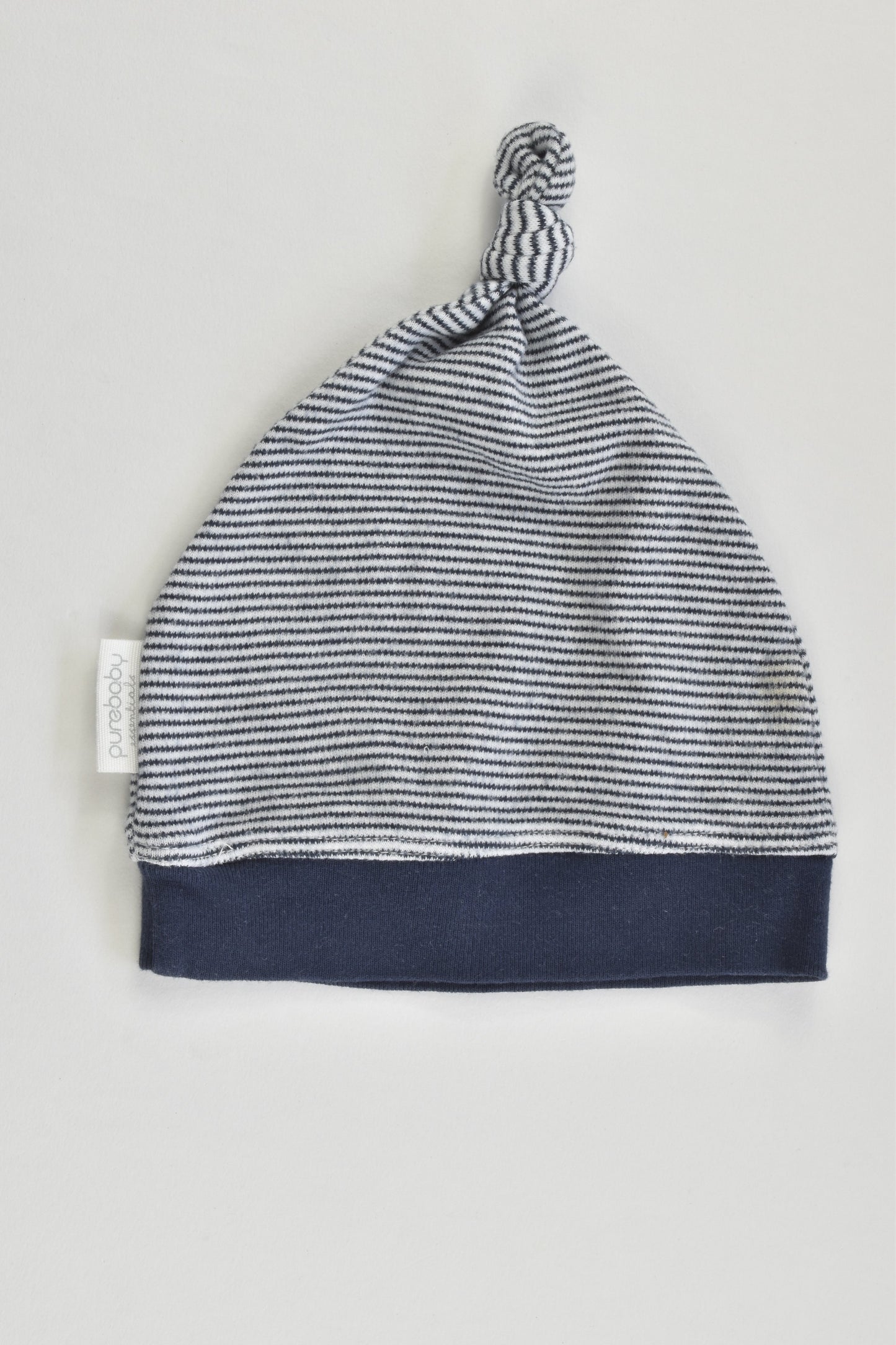 Purebaby Size 0 (6-12 months) Striped Beanie
