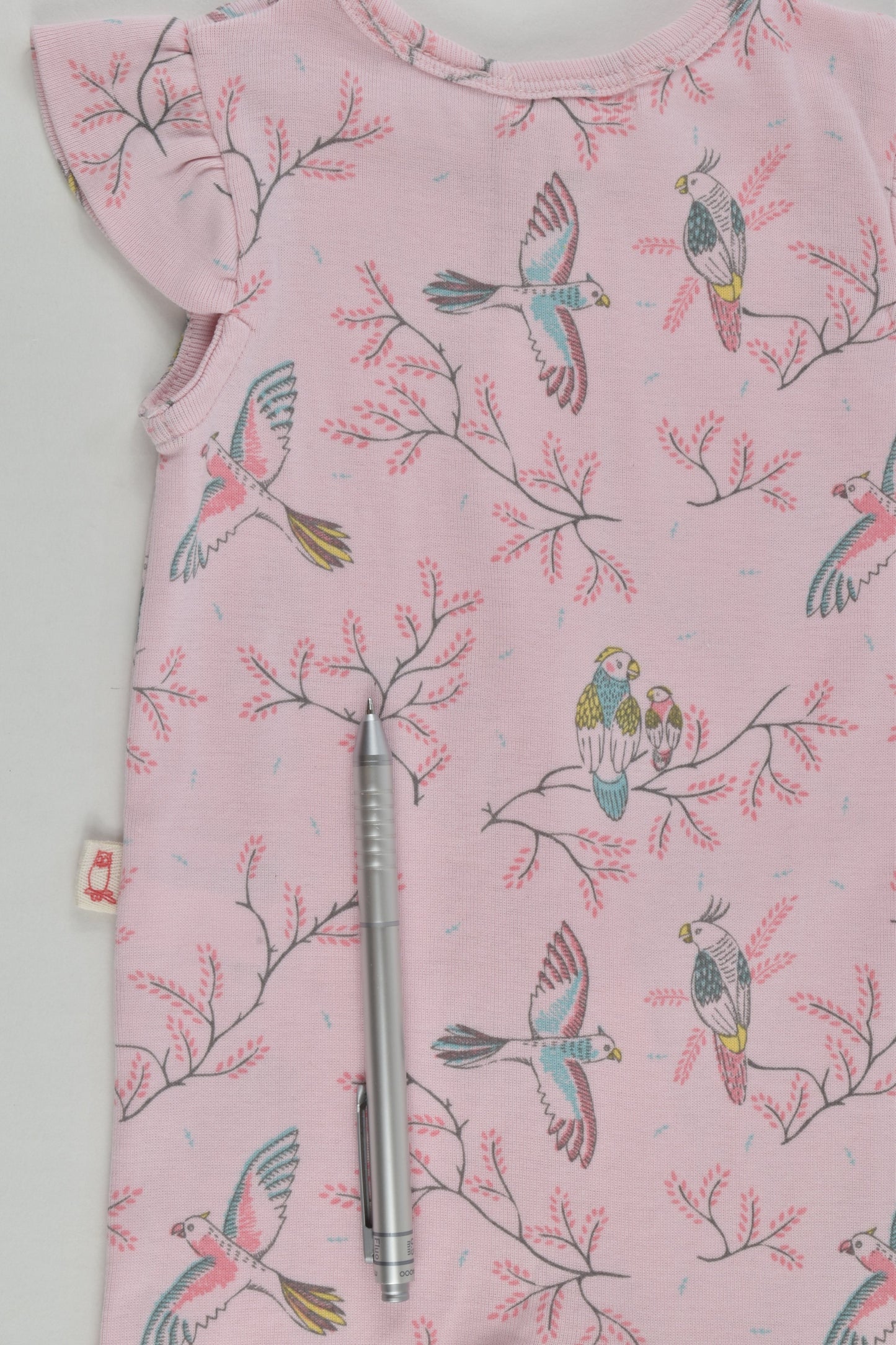 Purebaby Size 000 (0-3 months) Bird Short Romper