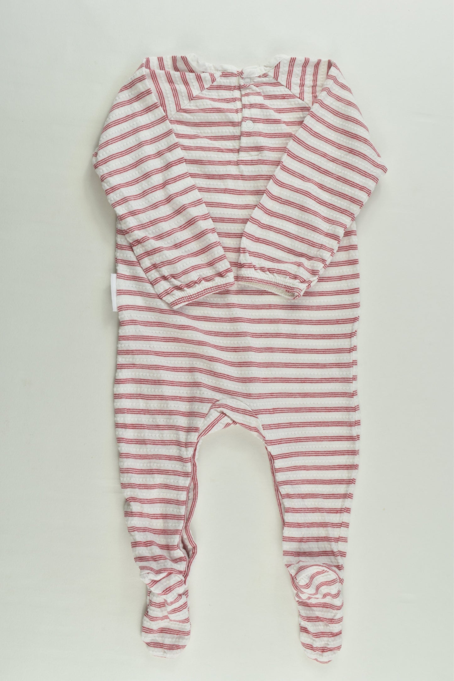 Purebaby Size 000 Striped Footed Romper