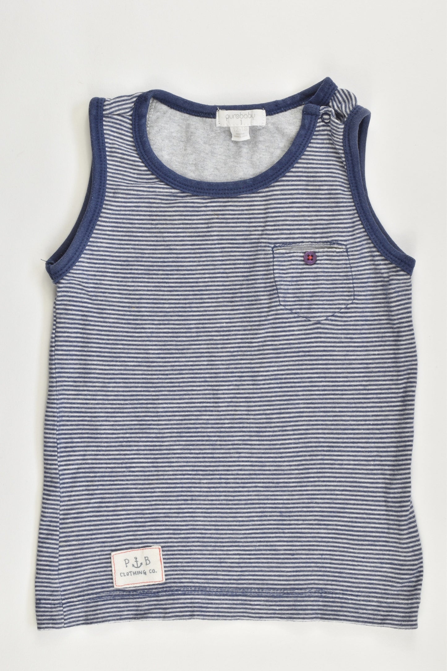 Purebaby Size 1 Singlet Top