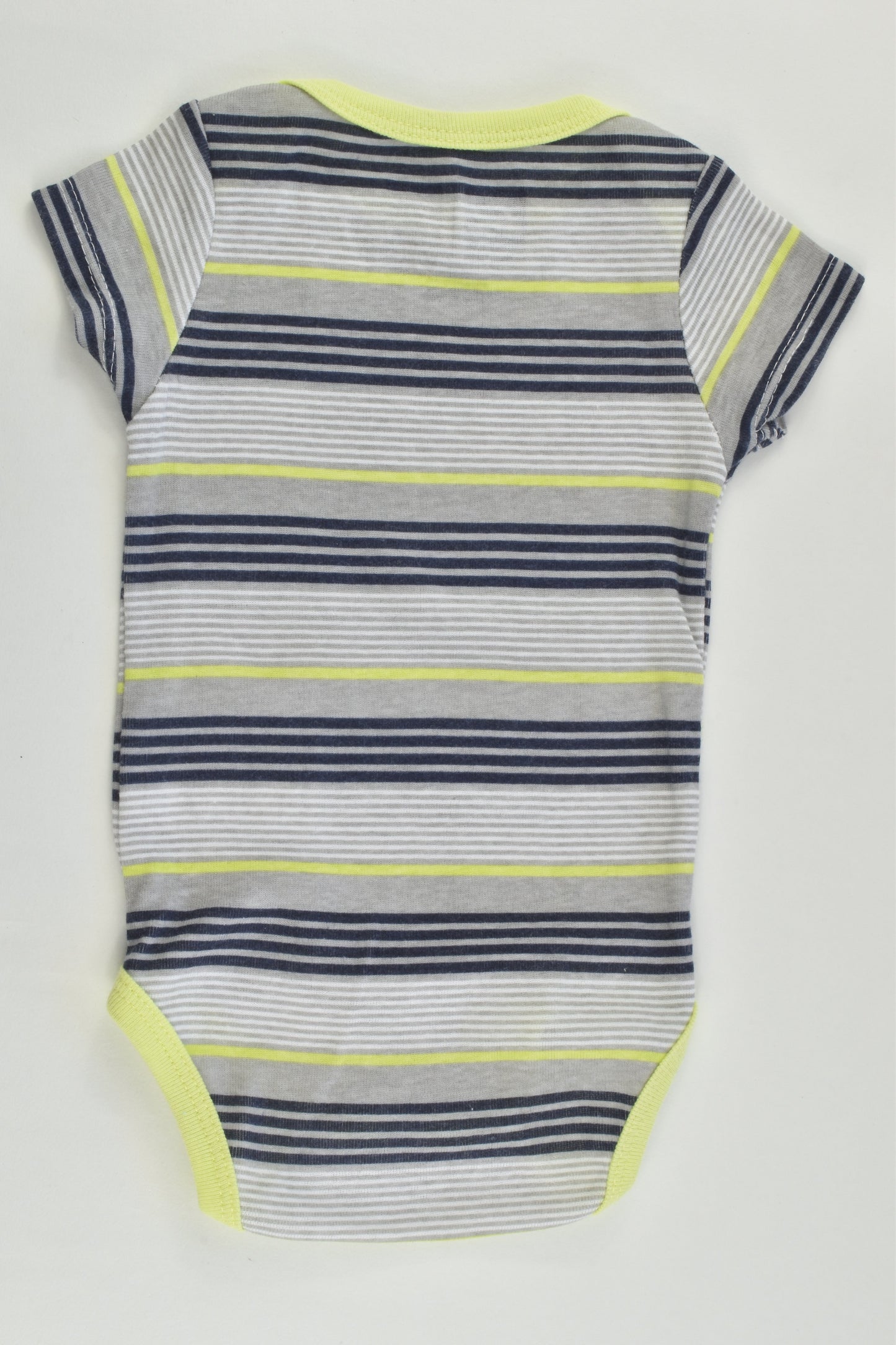 Quiksilver Size 000 (0-3 months) Striped Bodysuit