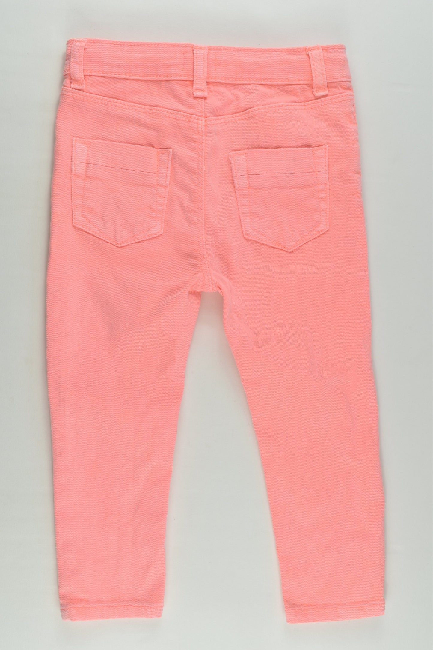 River Island Size 2-3 (98 cm) Stretchy Fluoro Denim Pants