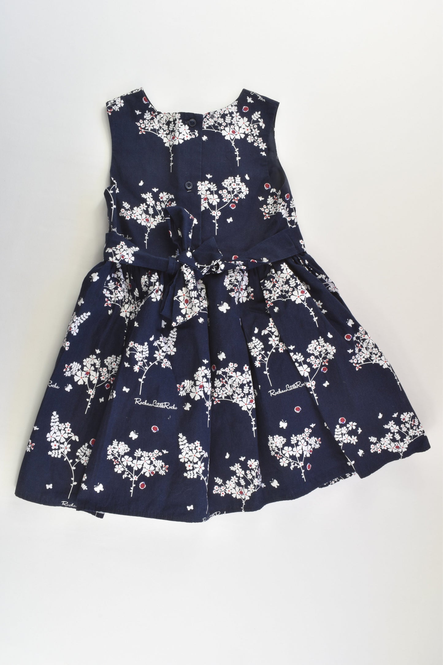 Rocha Little Rocha by Debenhams Size 2-3 Lined Floral Dress