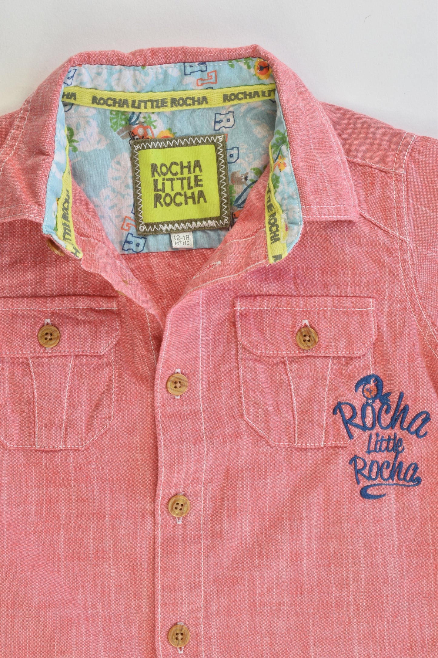 Rocha Little Rocha (Debenhams) Size 1 Collared Casual Shirt