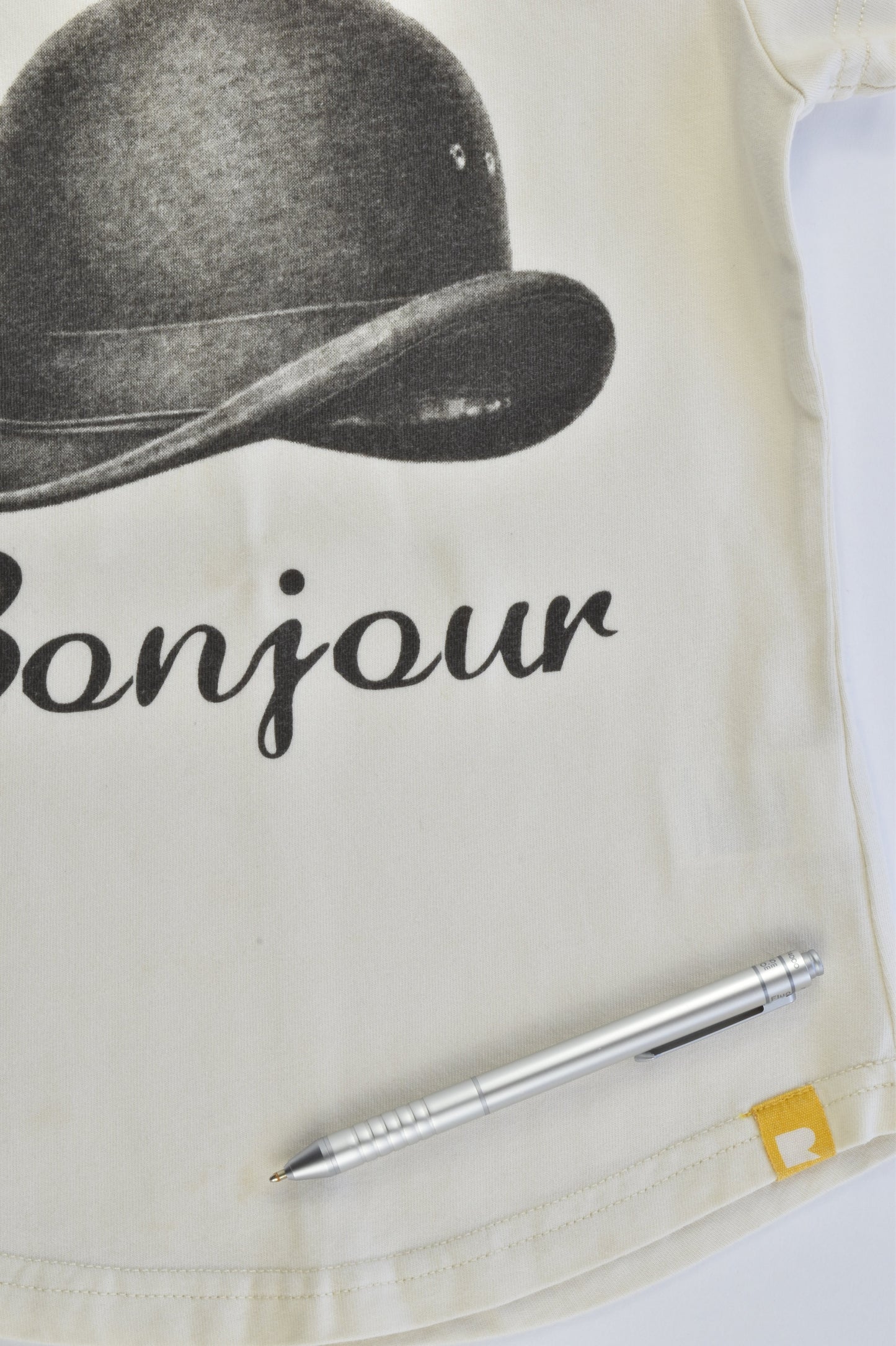 Rock Your Kid Size 4 'Bonjour' T-shirt