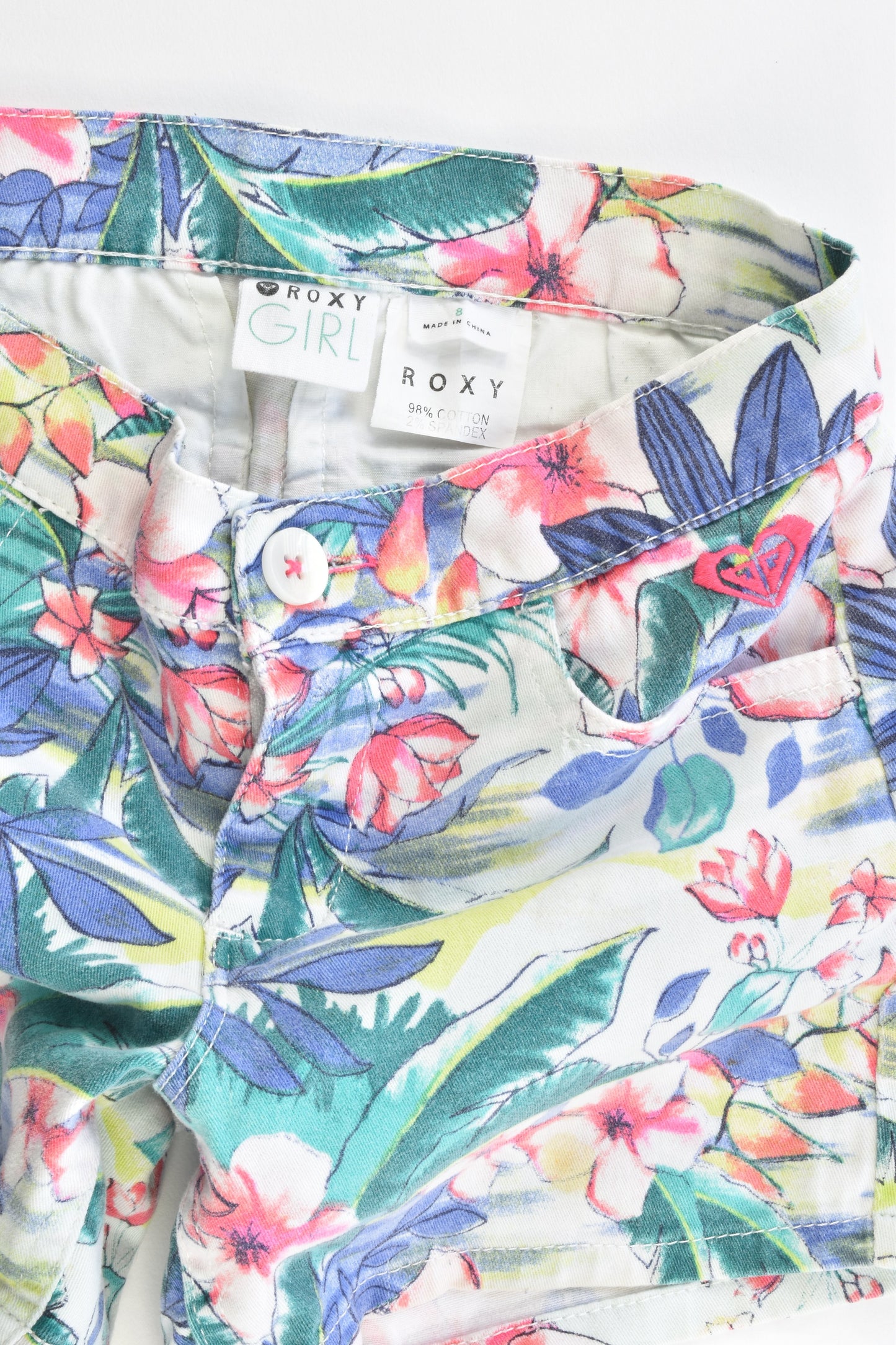Roxy Girl Size 8 Stretchy Shorts