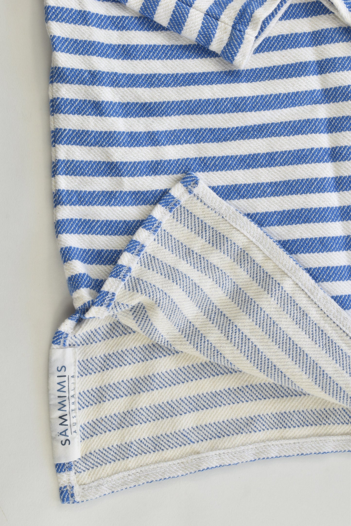 Sämmimis Australia Size S (2-5 years) AMALFI Kids Hooded Turkish Towel Royal Blue/White