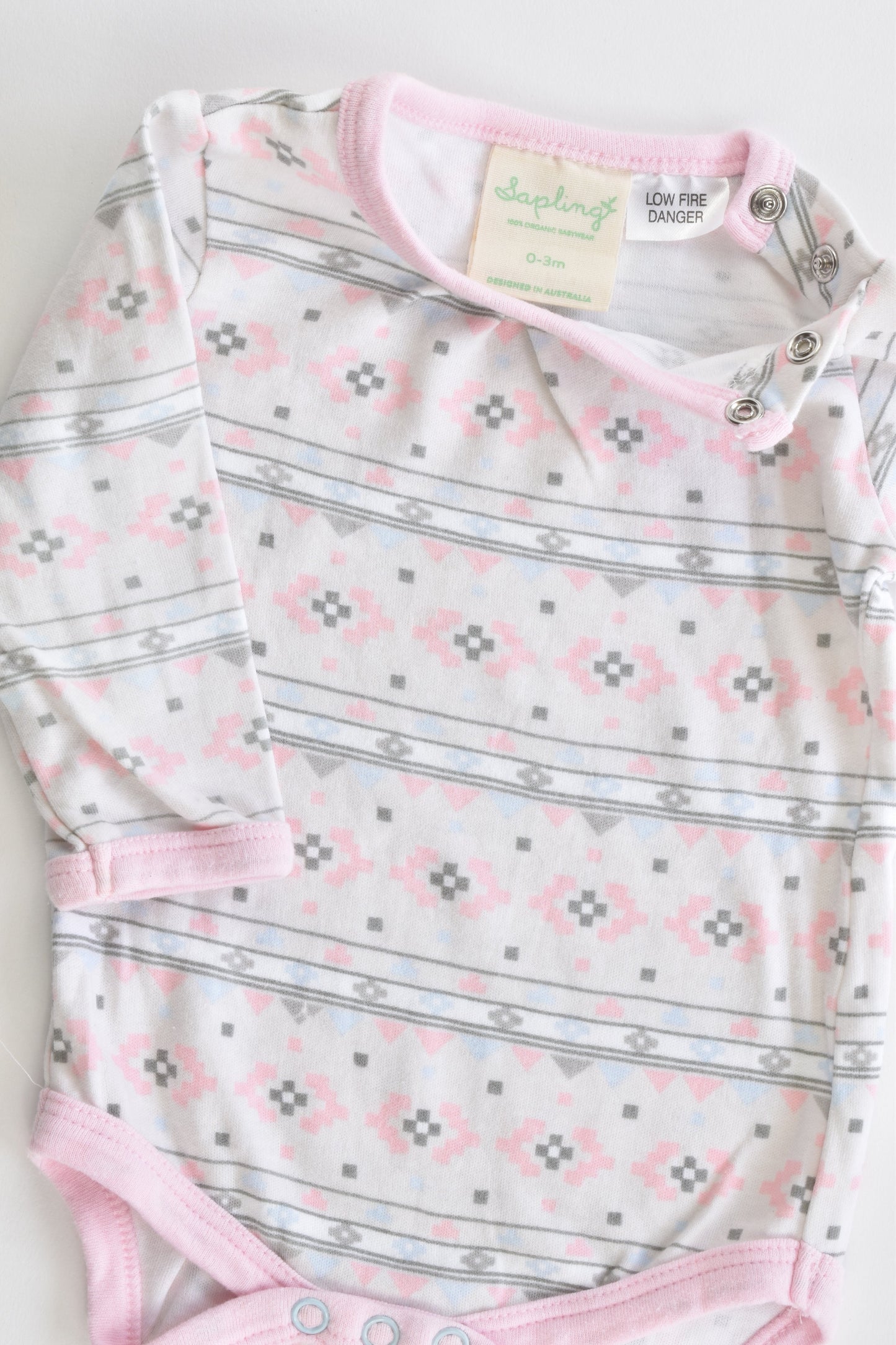 Sapling (Australia) Size 000 (0-3 months) Organic Bodysuit