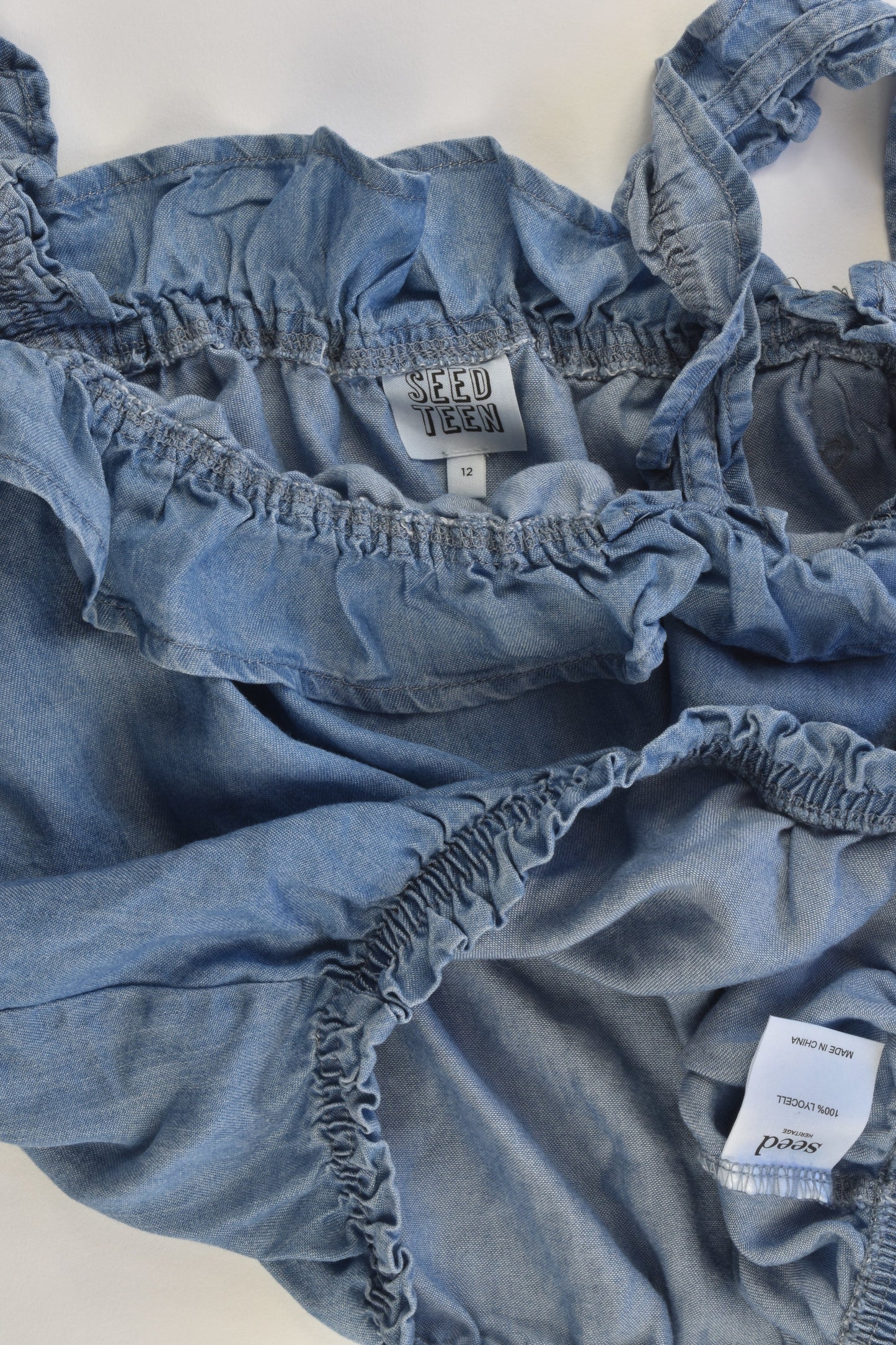 Seed Heritage (Seed Teen) Size 12 Lightweight Denim Top