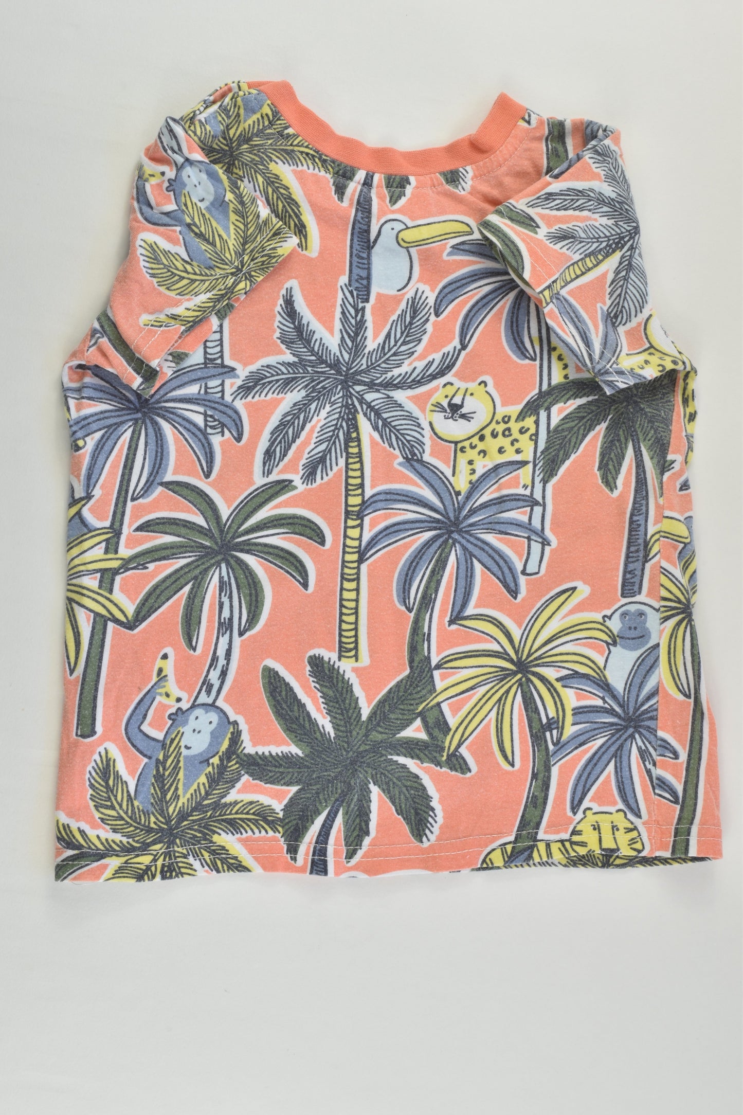 Seed Heritage Size 1 (12-18 months) Palm Trees and Animals T-shirt