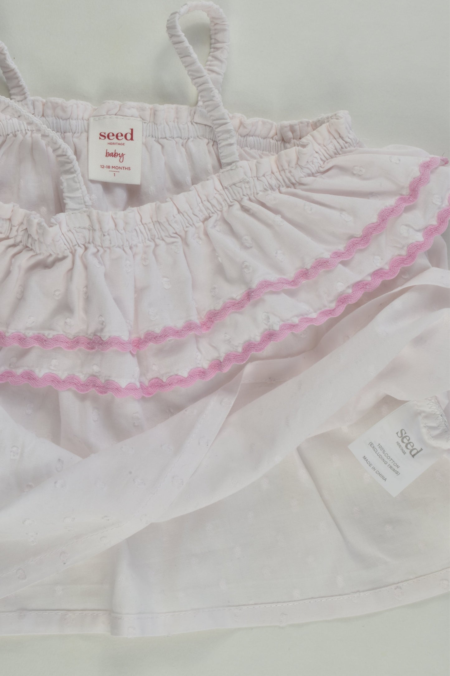 Seed Heritage Size 1 (12-18 months) Ruffle Top