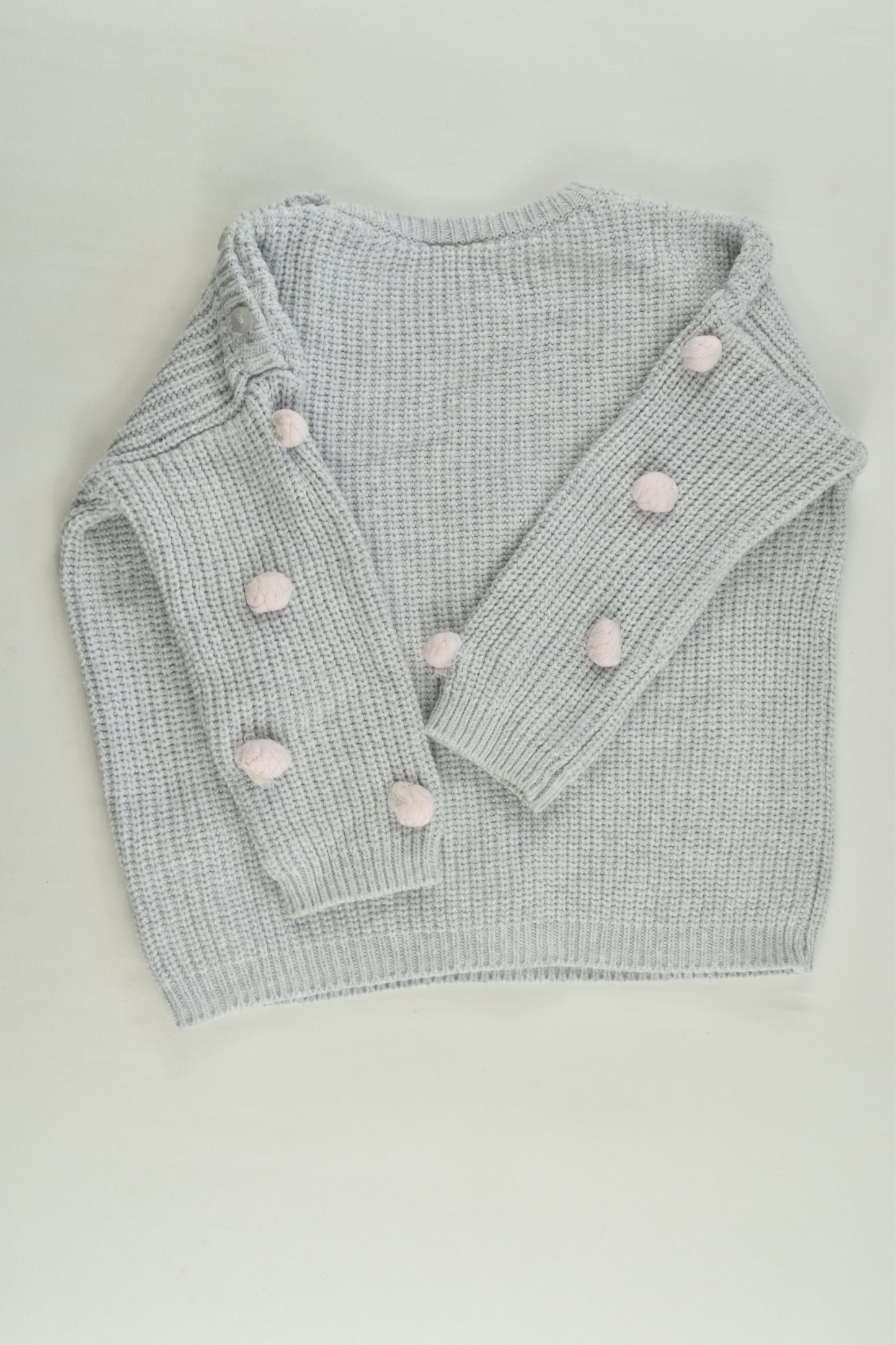 Seed Heritage Size 1 Knitted Pom Pom Jumper