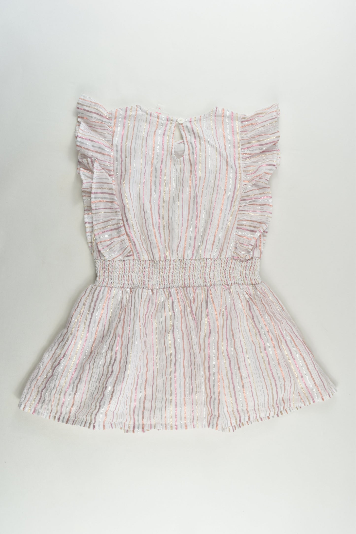 Seed Heritage Size 4 Metallic Stripes Dress