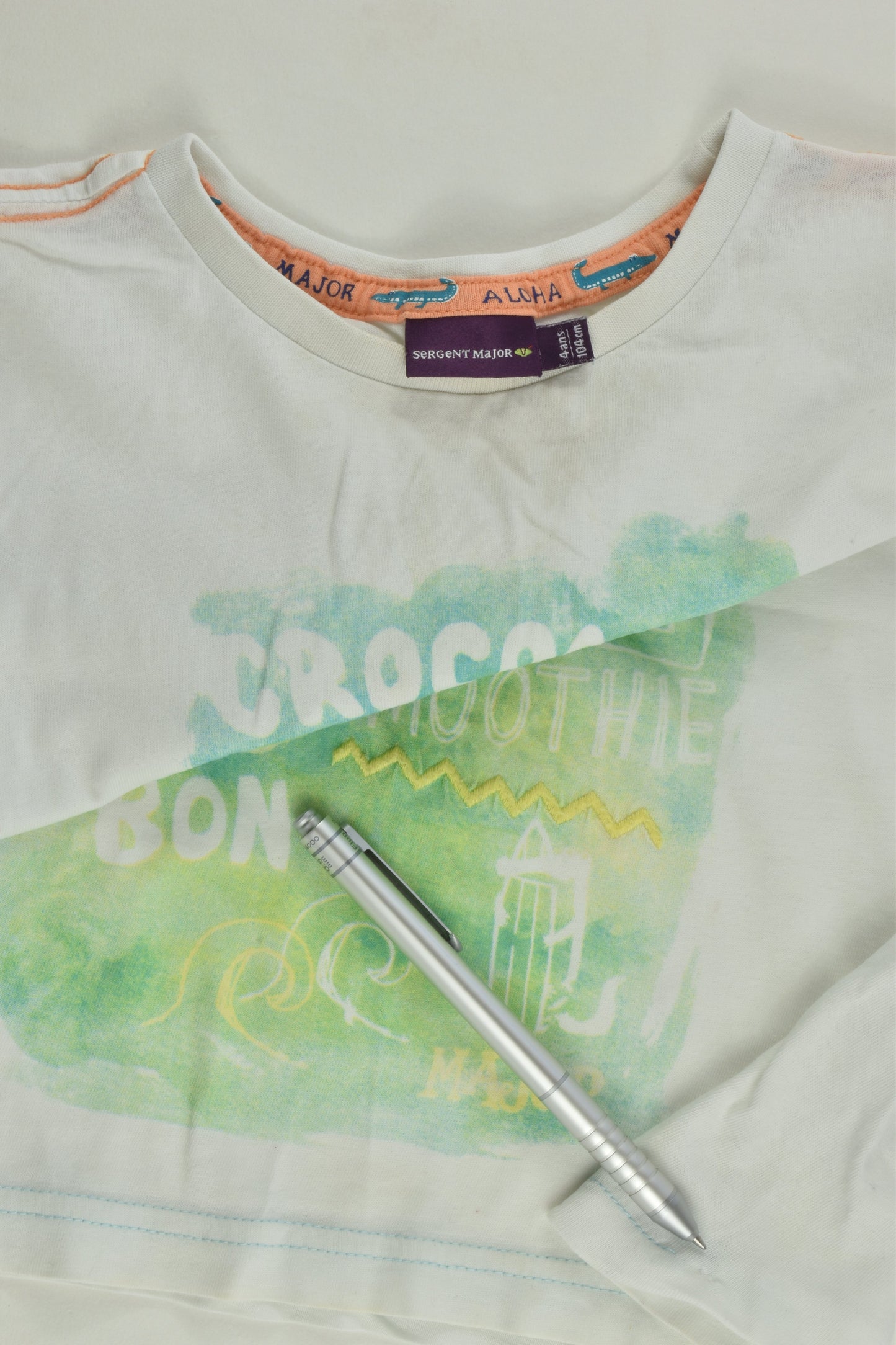Sergent Major Size 4 (104 cm) 'Crocoa Beach' T-shirt