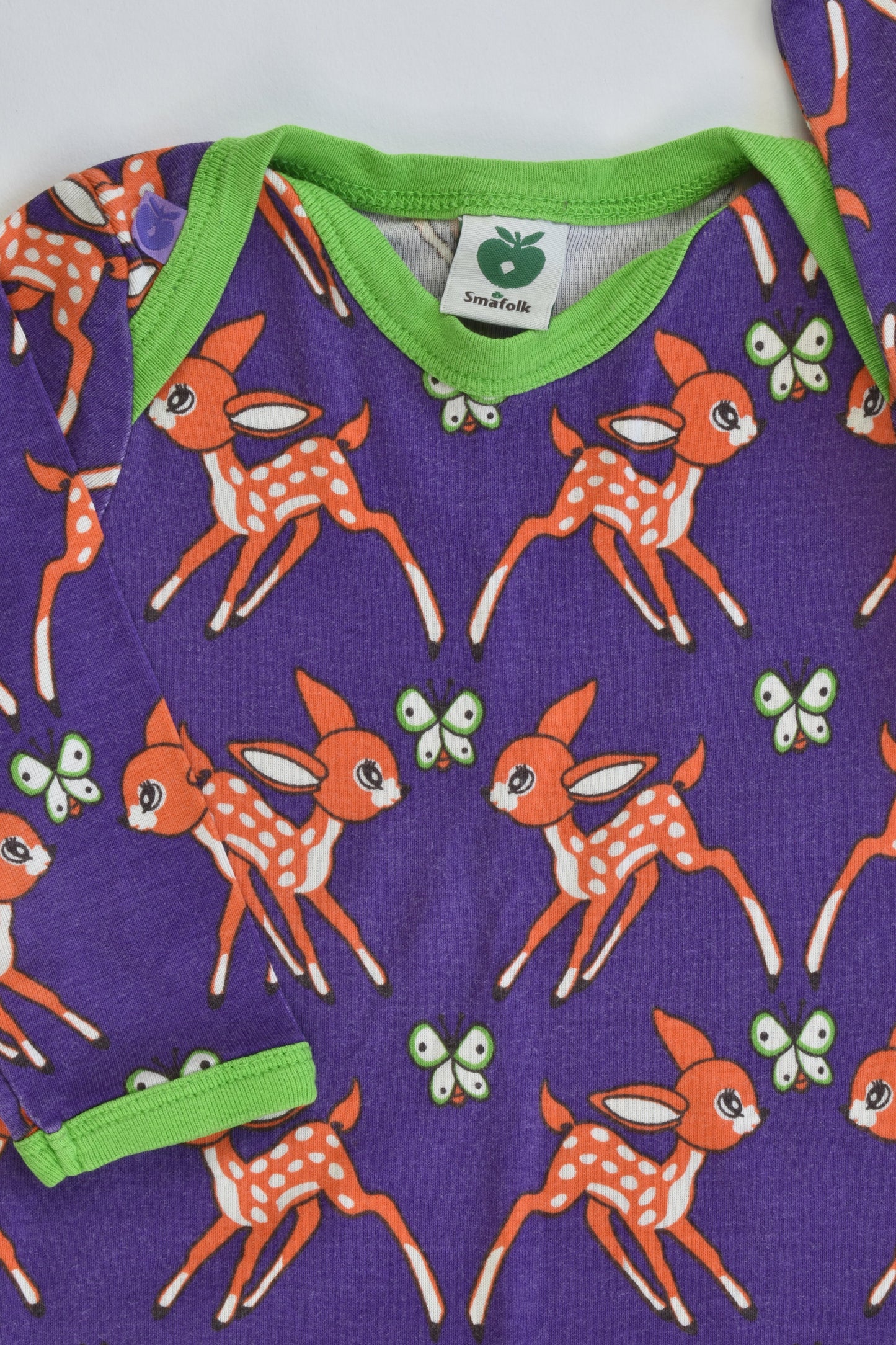 Småfolk Size 68 cm (00) Deer Bodysuit