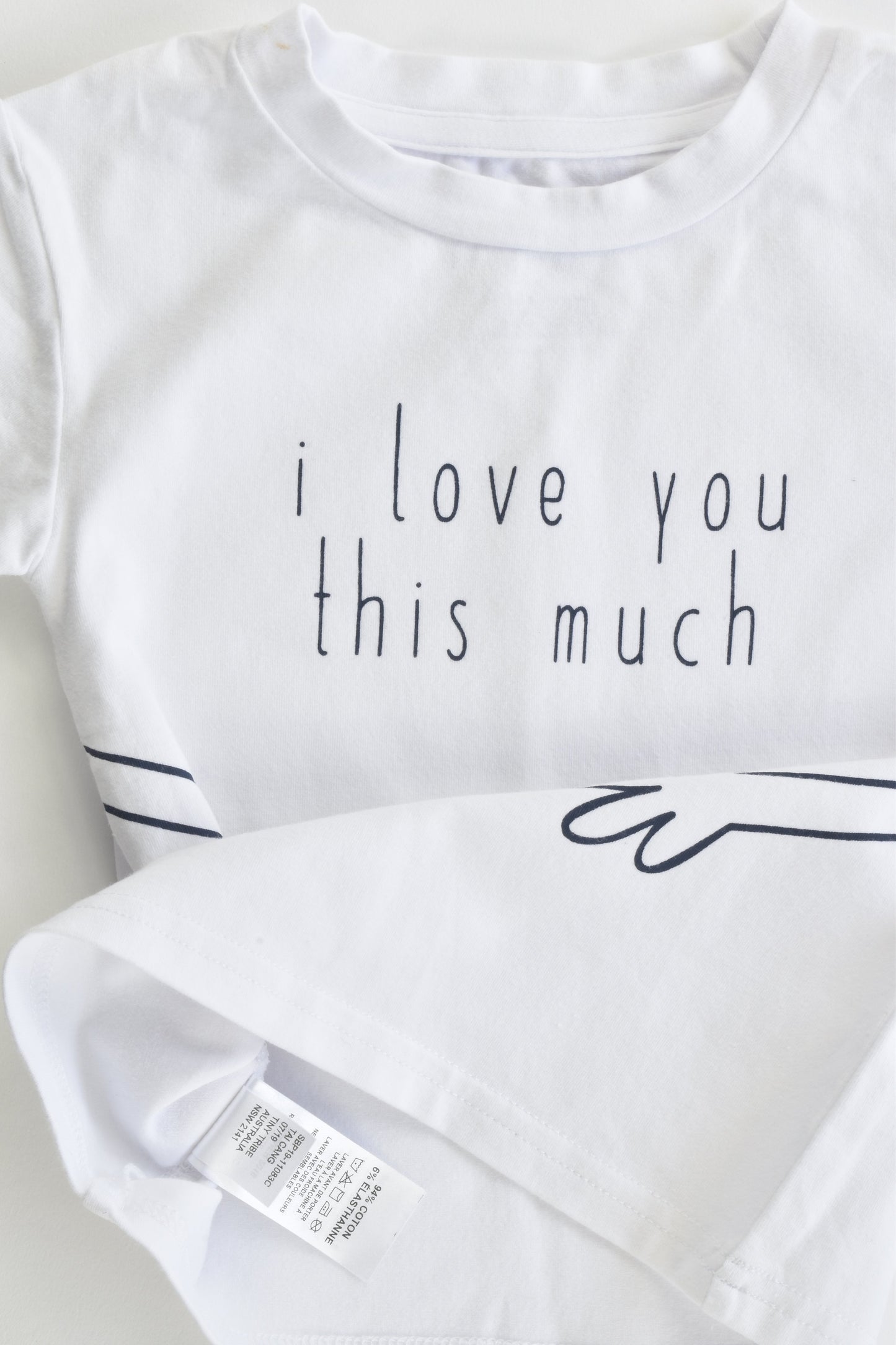 SOOKIbaby kid Size 0 'I Love You This Much' T-shirt