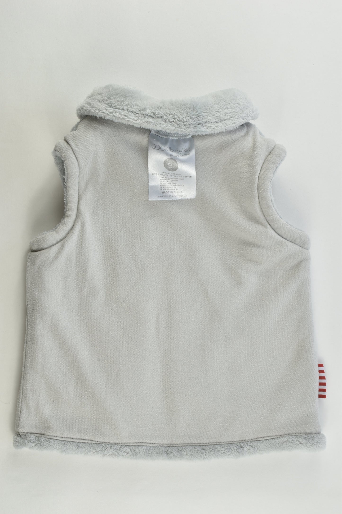SOOKIbaby Size 1 (12 months) Reversible "Love You" Vest