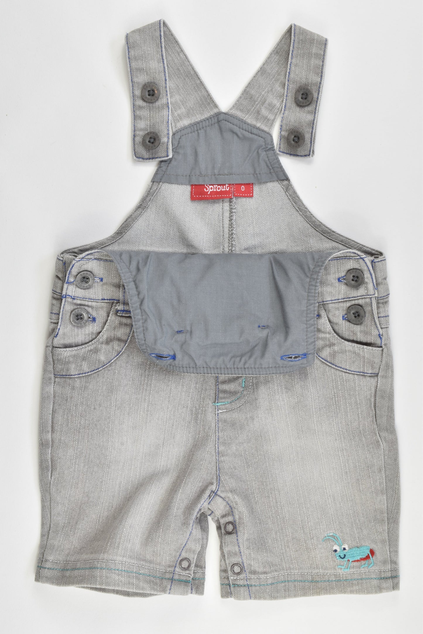Sprout Size 0 Soft Stretchy Denim Overalls