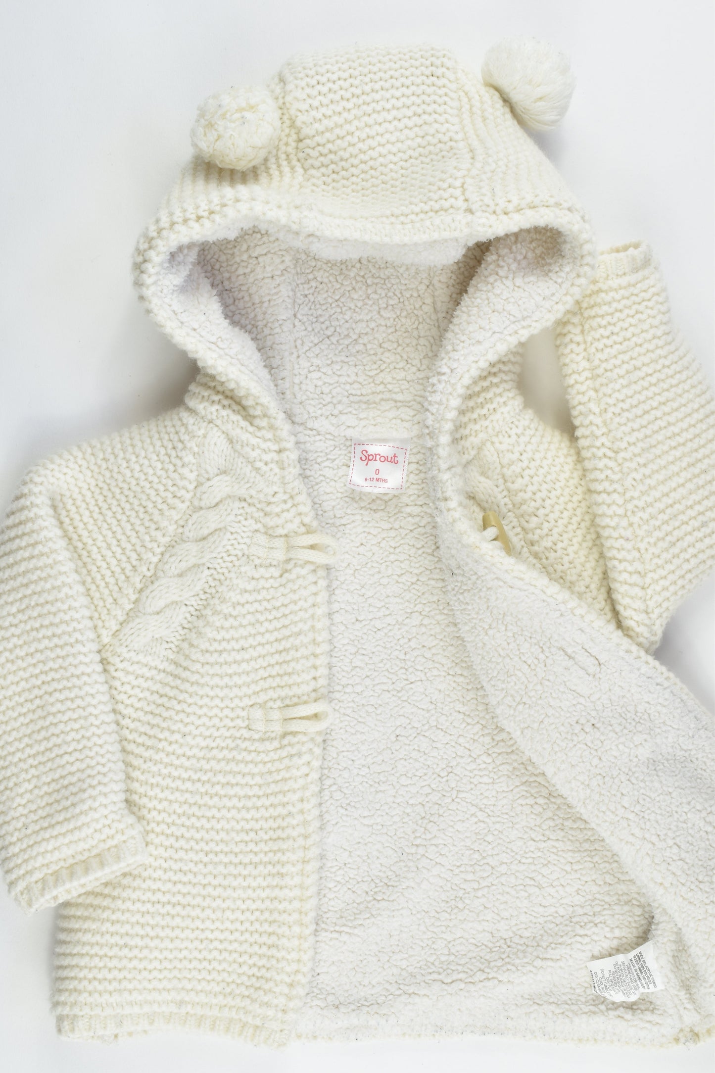 Sprout Size 0 Woolly Lined Jacket