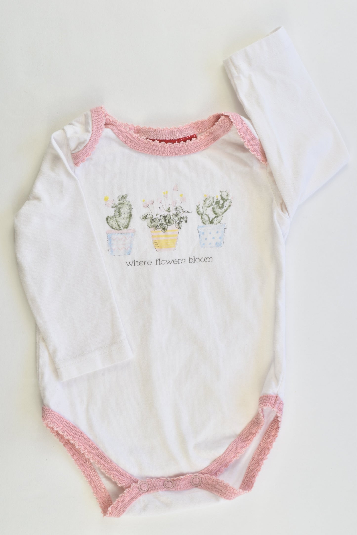 Sprout Size 00 "Where Flowers Bloom" Bodysuit