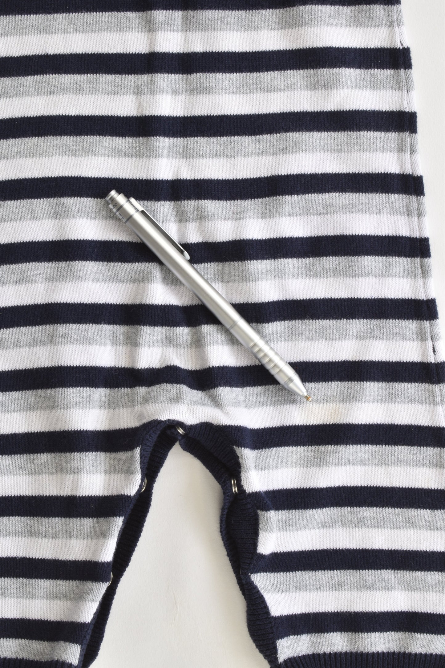 Sprout Size 000 Knitted Striped Overalls