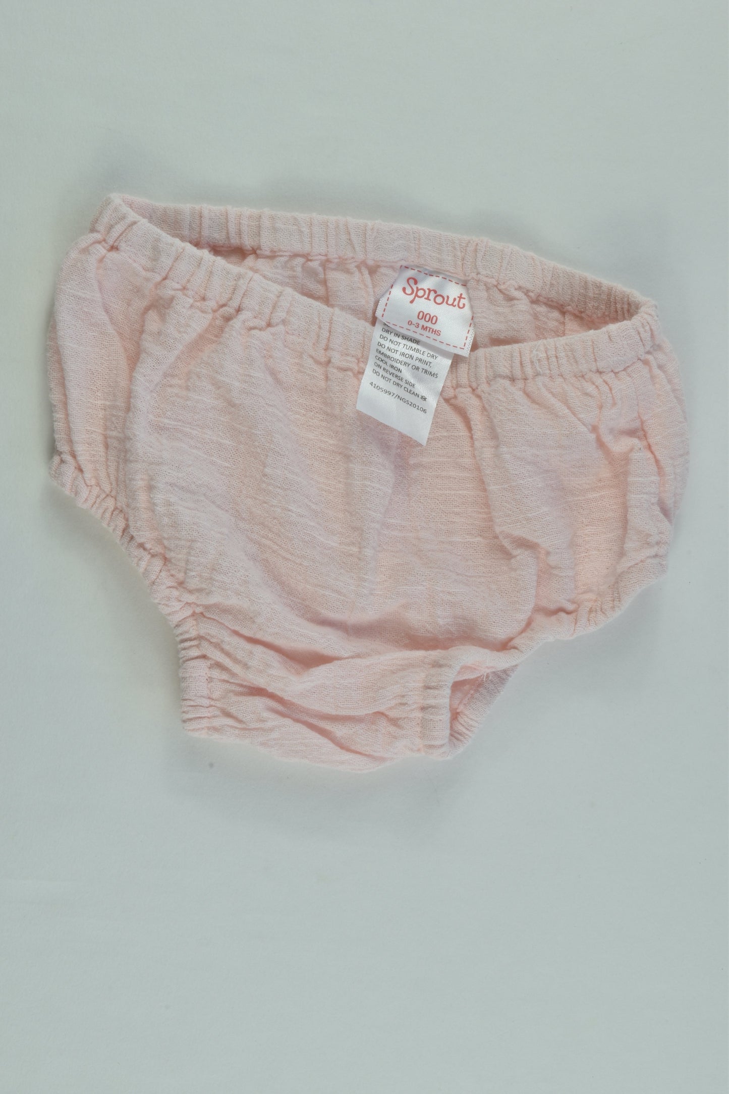 Sprout Size 000 Muslin Dress with Matching Bloomers