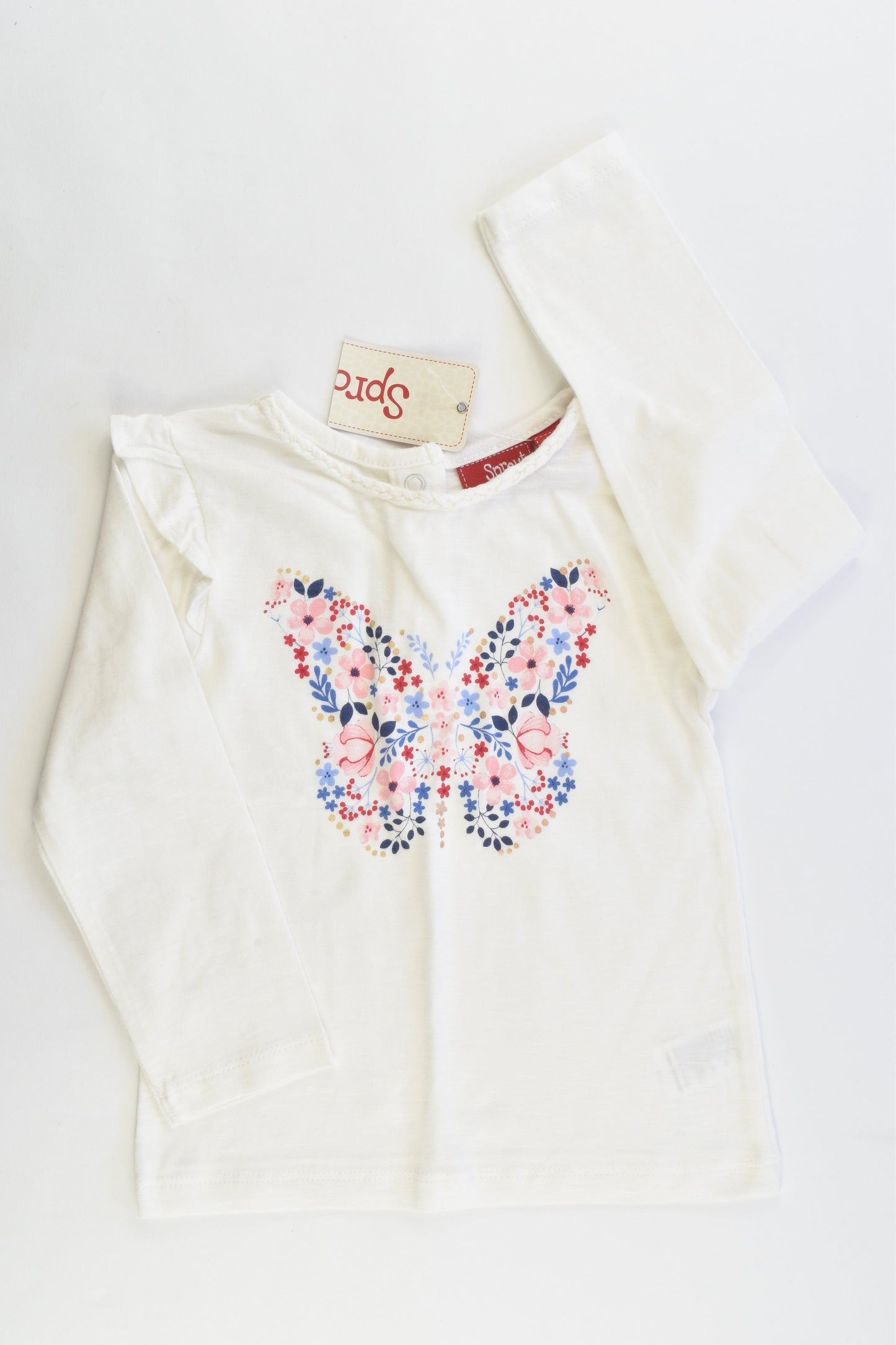 Sprout Size 1 Butterfly Top and Floral Pants
