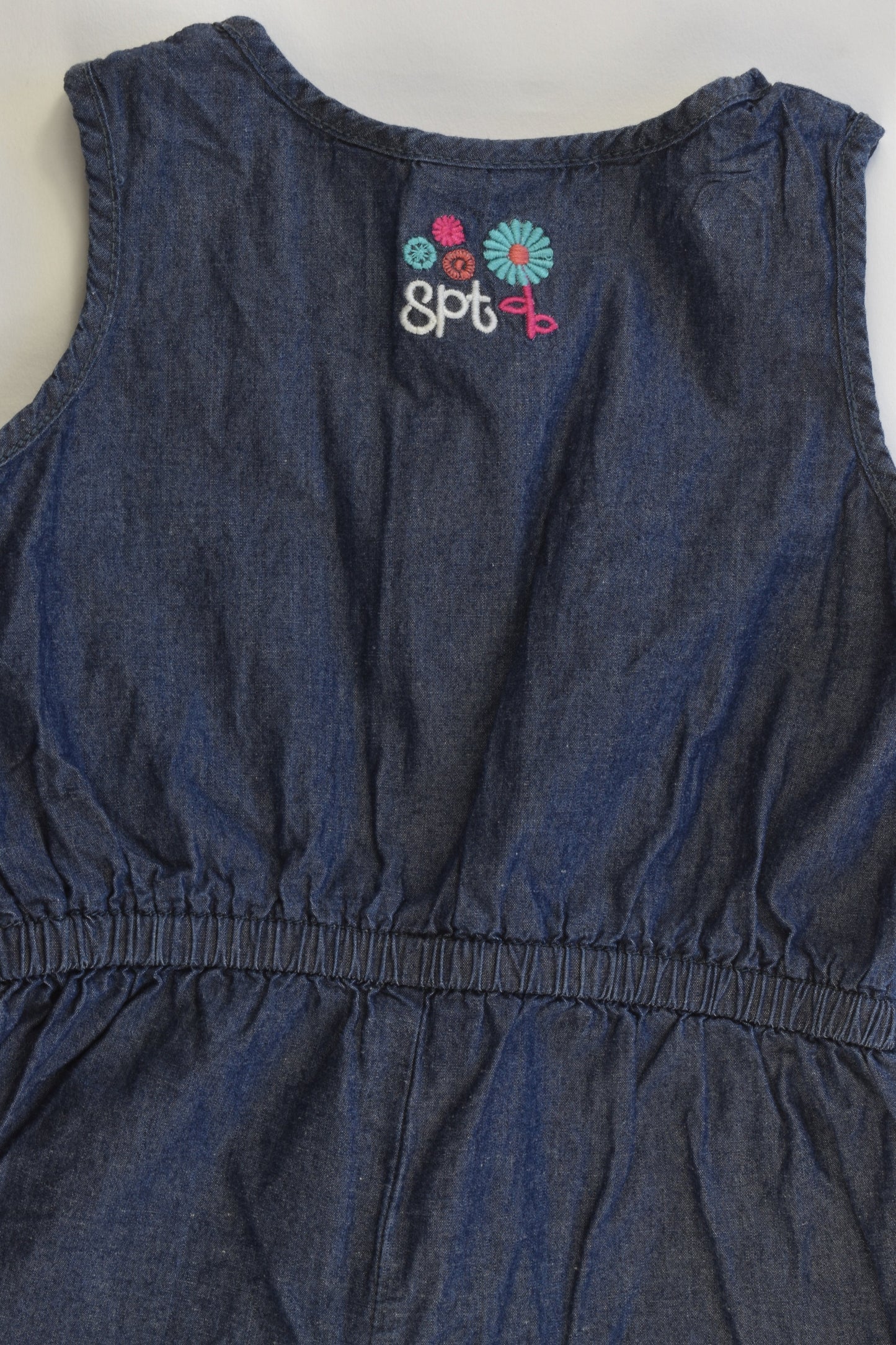 Sprout Size 1 Lightweight Denim Playsuit