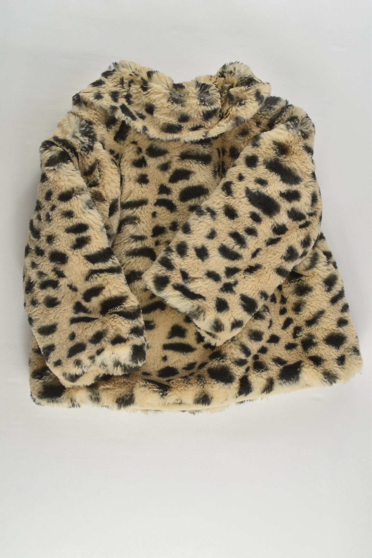 Sprout Size 1 Soft and Fluffy Lined Leopard Jacket