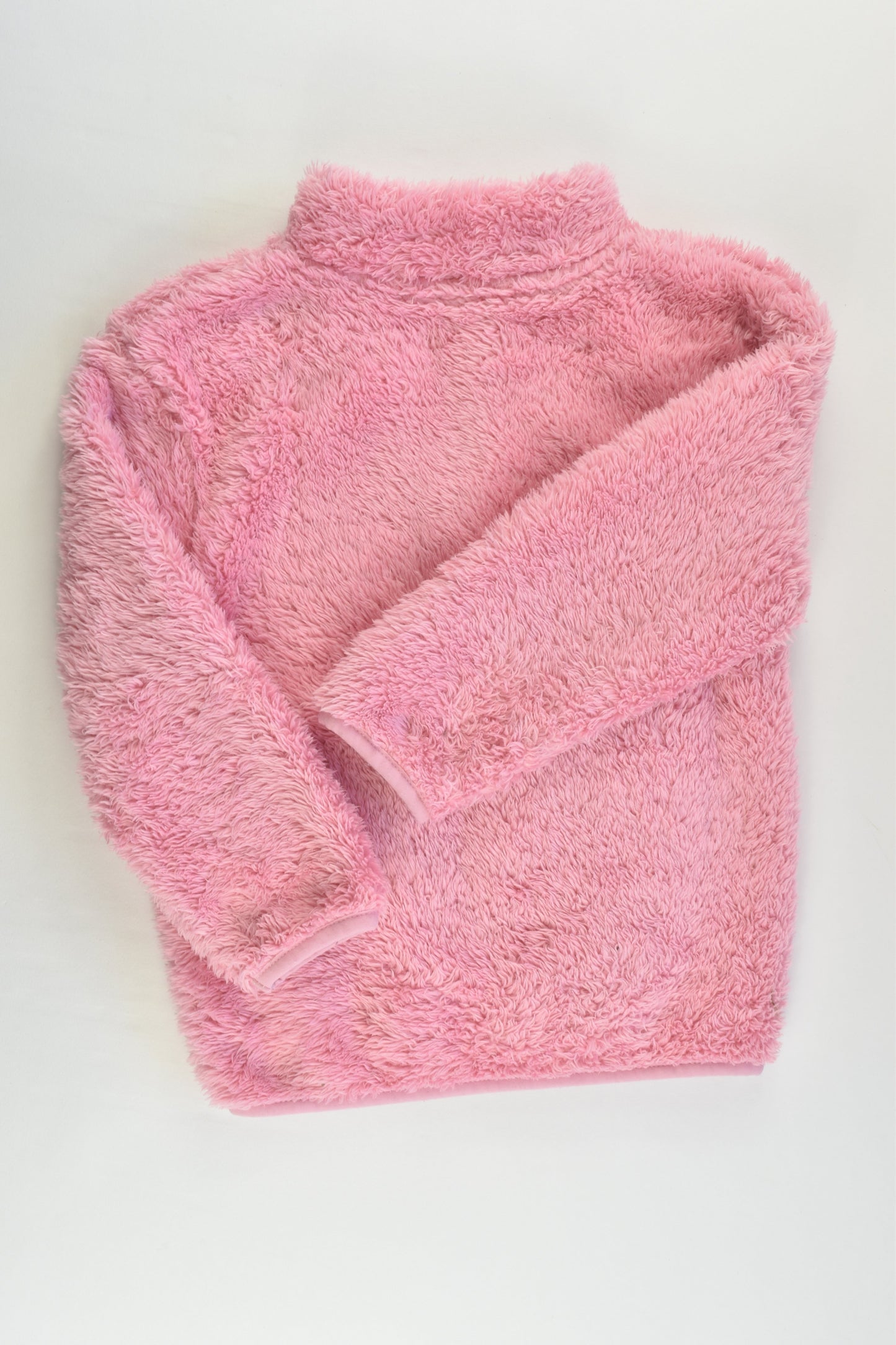 St Bernard for Dunnes Stores Size 4 Soft and Fluffy Pink Zip Jacket