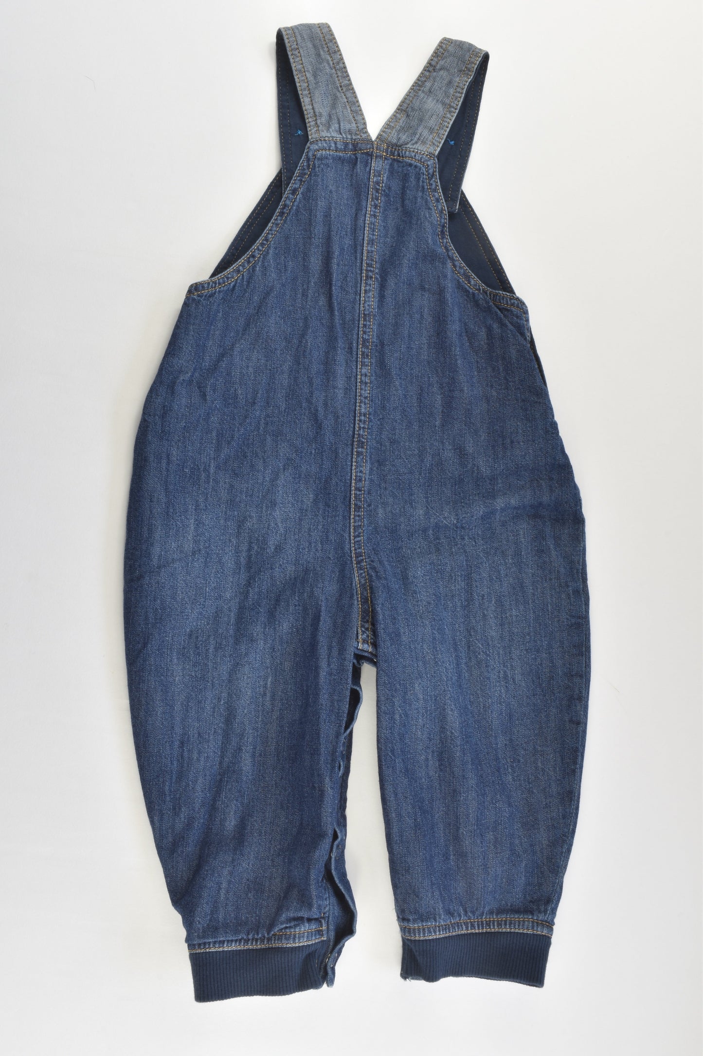 St Bernard Size 0 (9-12 months) Fully Lined Dumper Truck Denim Overalls