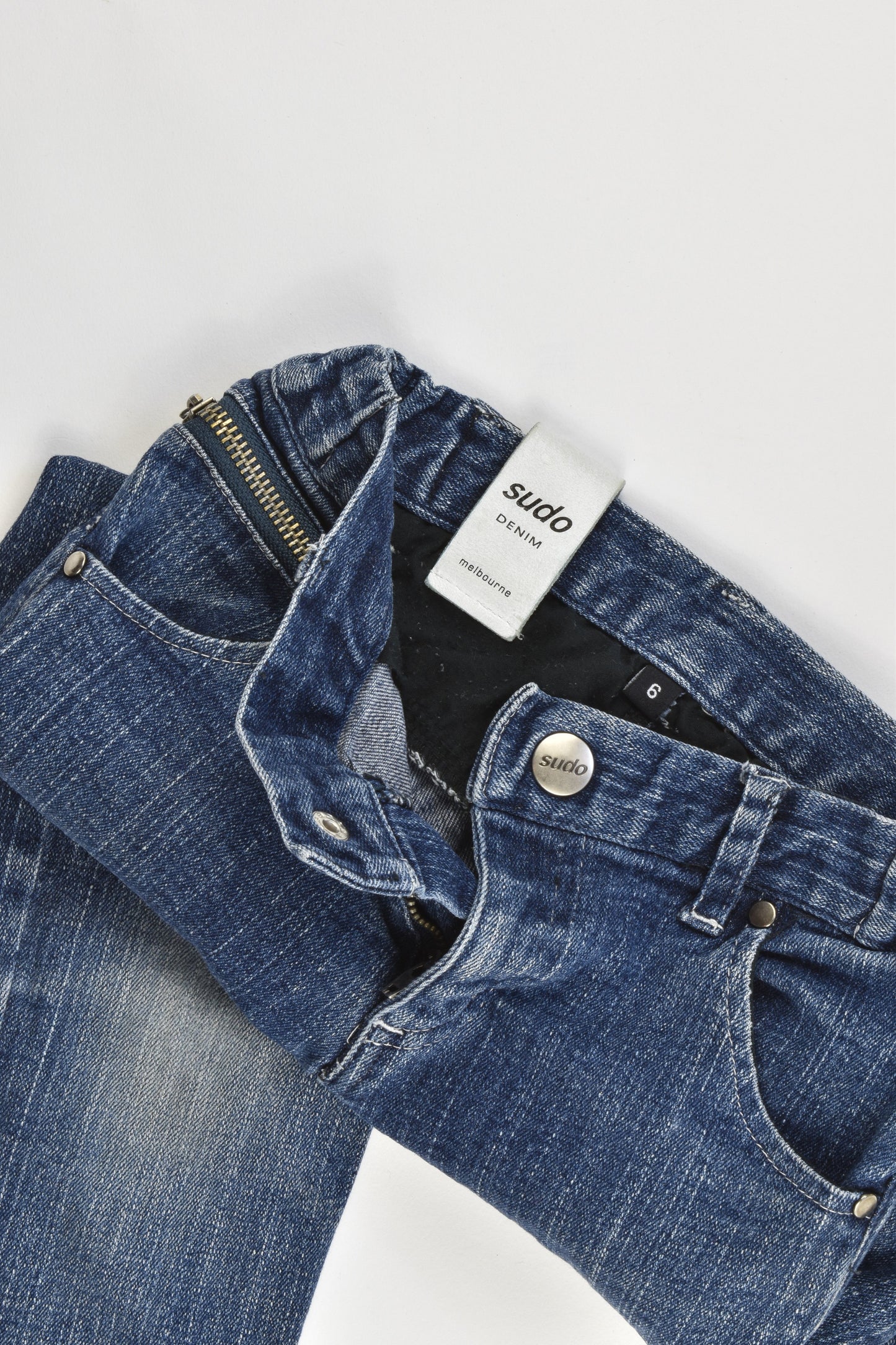 Sudo Denim Melbourne Size 6 Stretchy Denim Pants