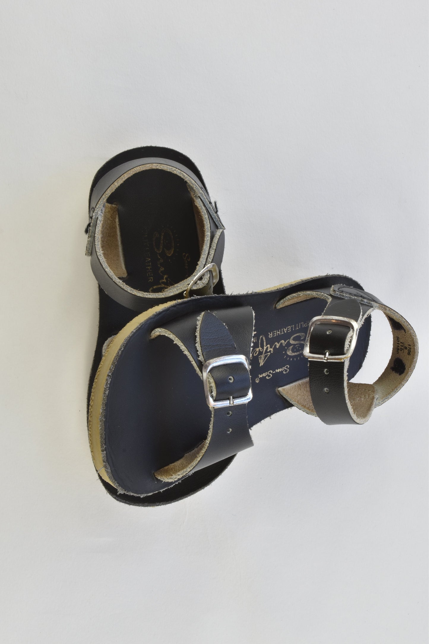 Sun-San Surfer Tan Size 8 Leather Salt Water Sandals