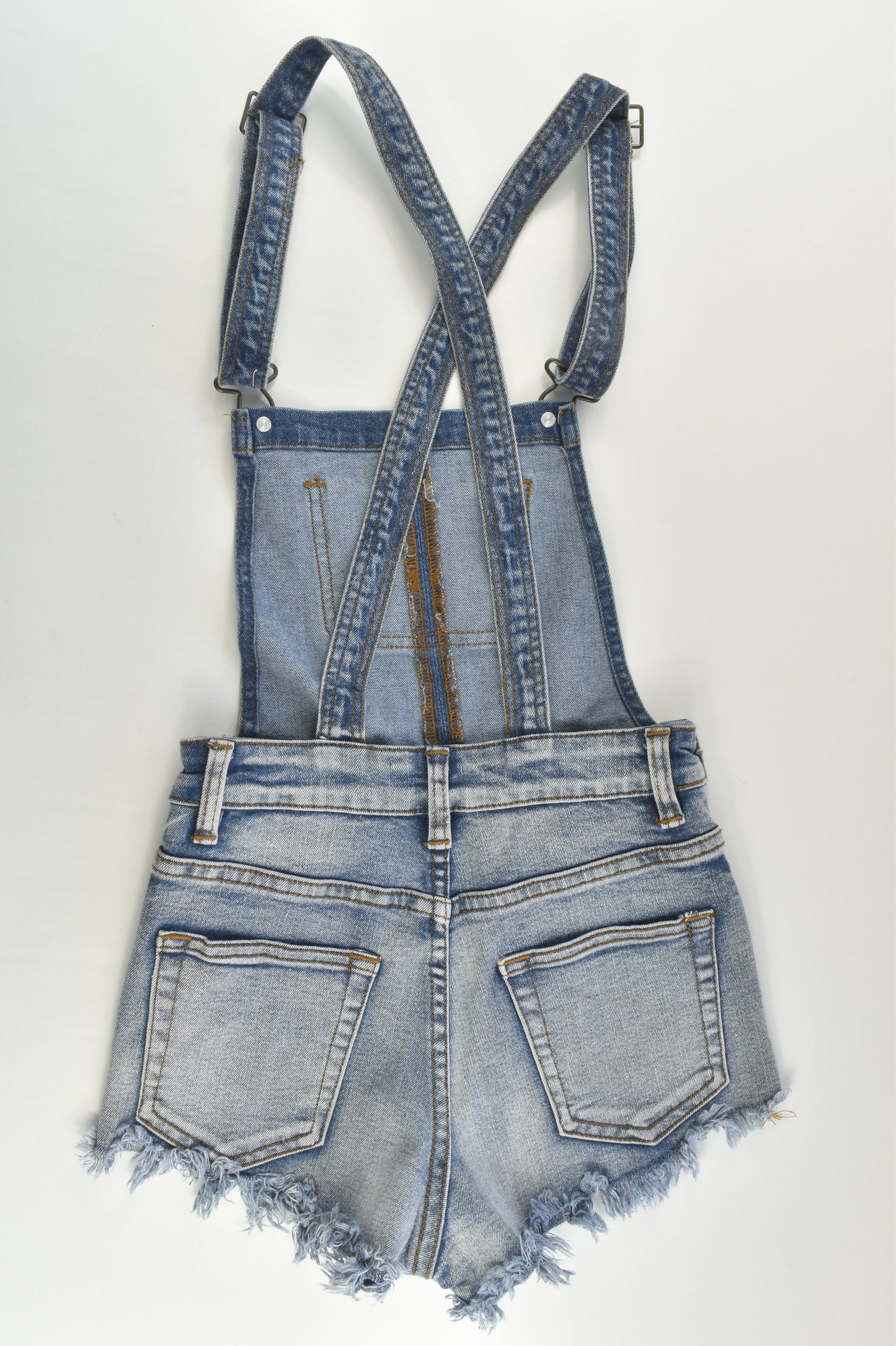 Supré Size 6 Stretchy Denim Short Overalls