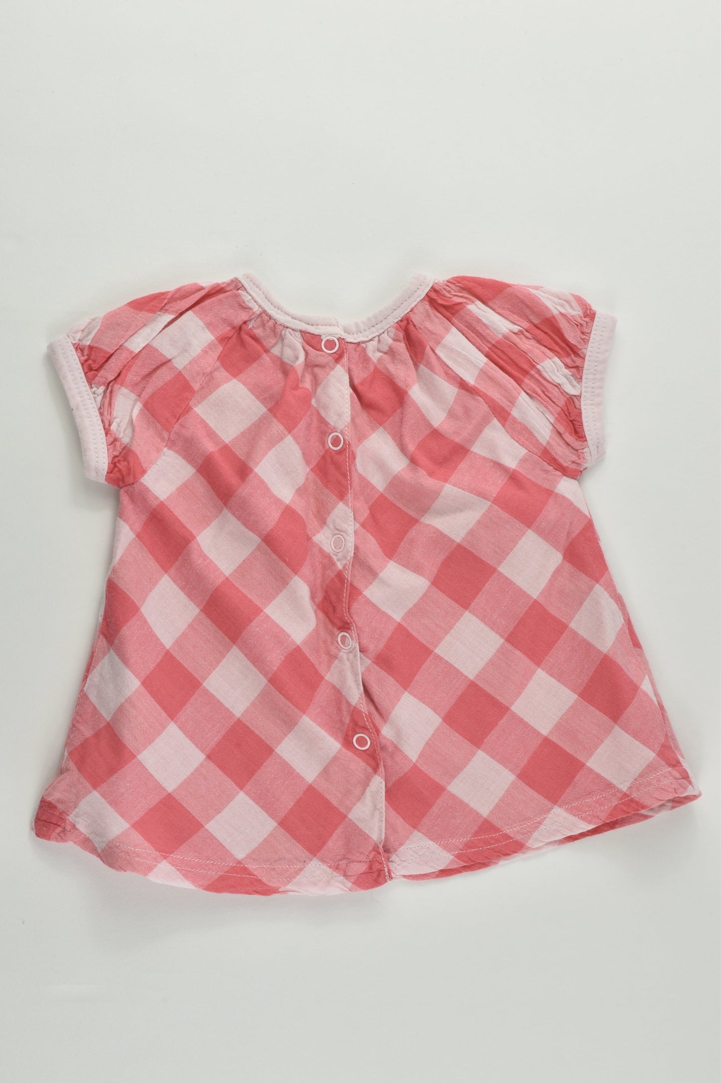 Tape à L'Oeil (France) Size 000 (3 months, 60 cm) Lined Checked Blouse