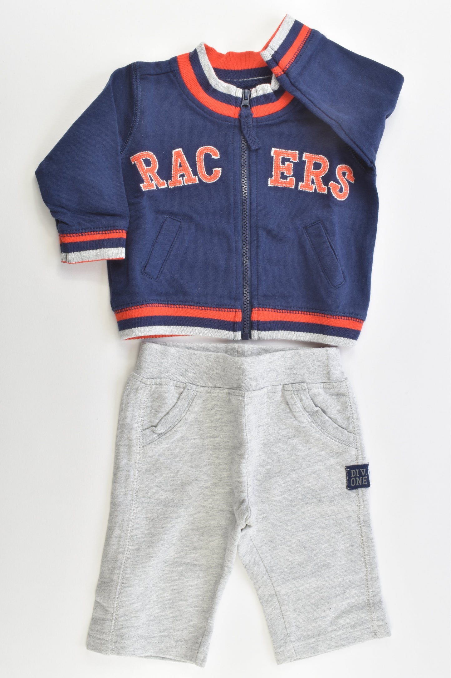 Target Size 0-3 months (000) 'Racers' Zip Sweater and Track Pants