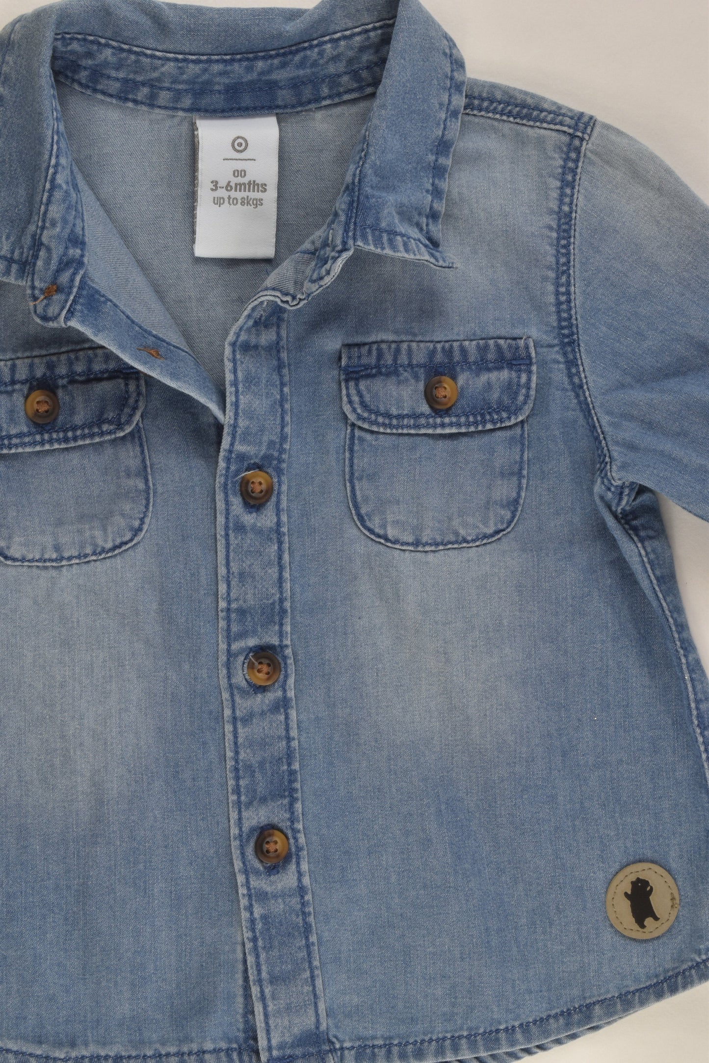 Target Size 00 (3-6 months) Denim Shirt