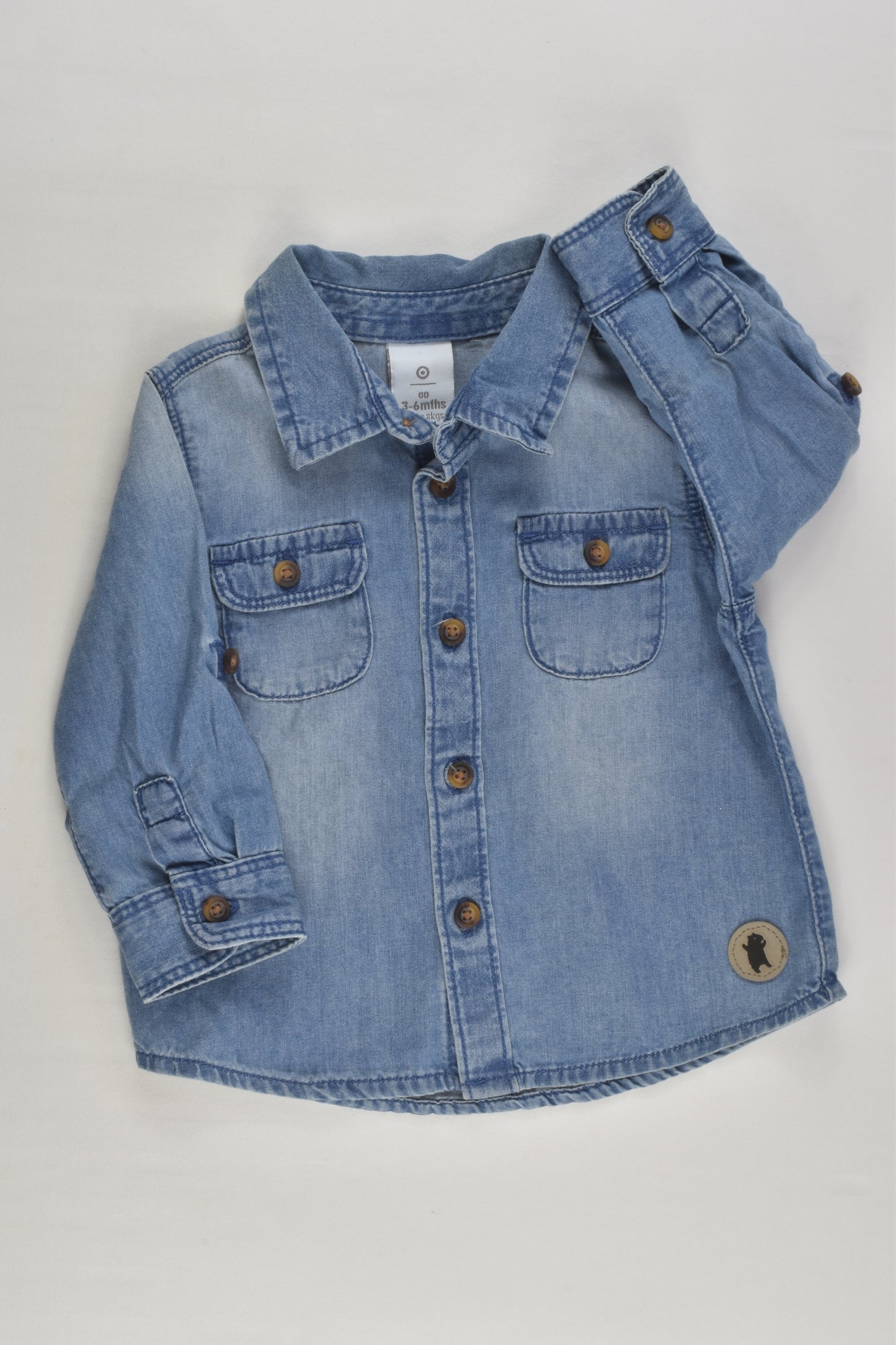 Target Size 00 (3-6 months) Denim Shirt