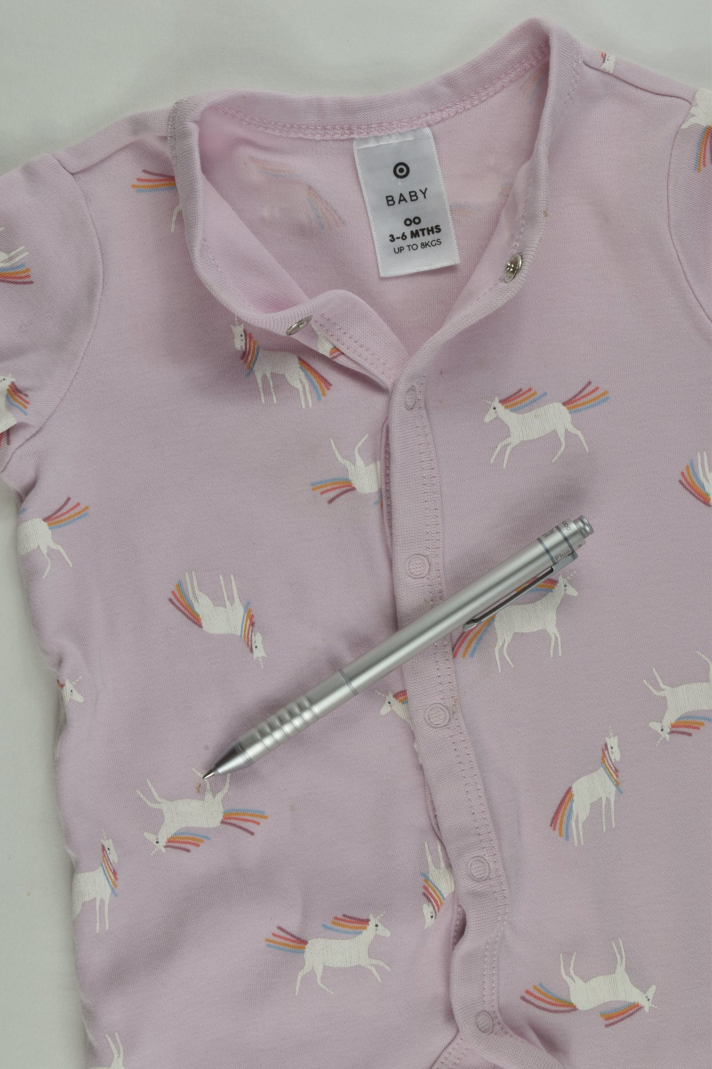 Target Size 00 (3-6 months) Rainbow Unicorn Romper