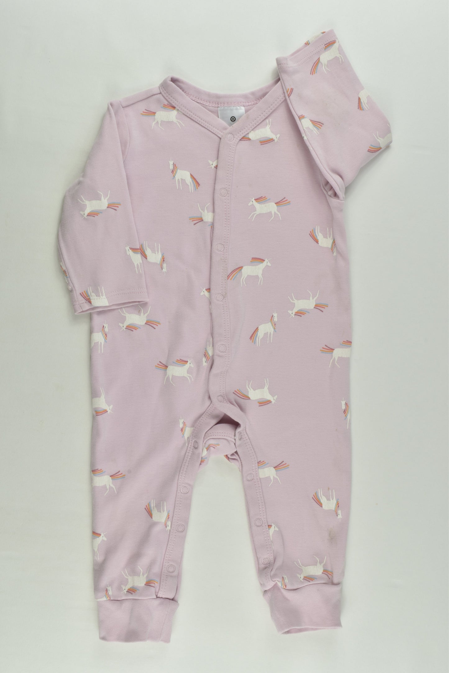 Target Size 00 (3-6 months) Rainbow Unicorn Romper