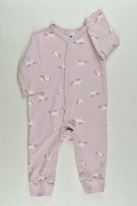 Target Size 00 (3-6 months) Rainbow Unicorn Romper