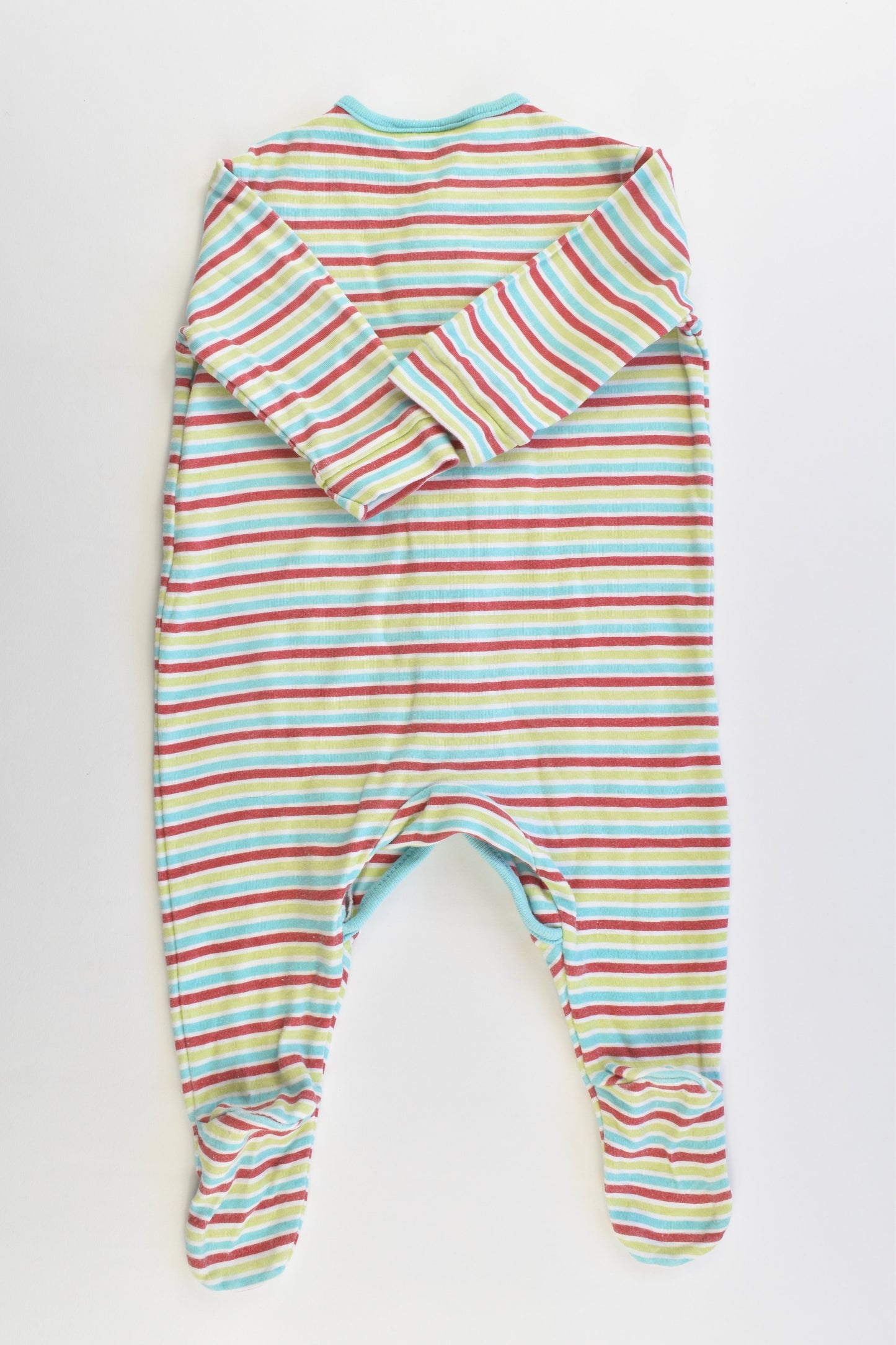 Target Size 00 (3-6 months) Striped Footed Romper