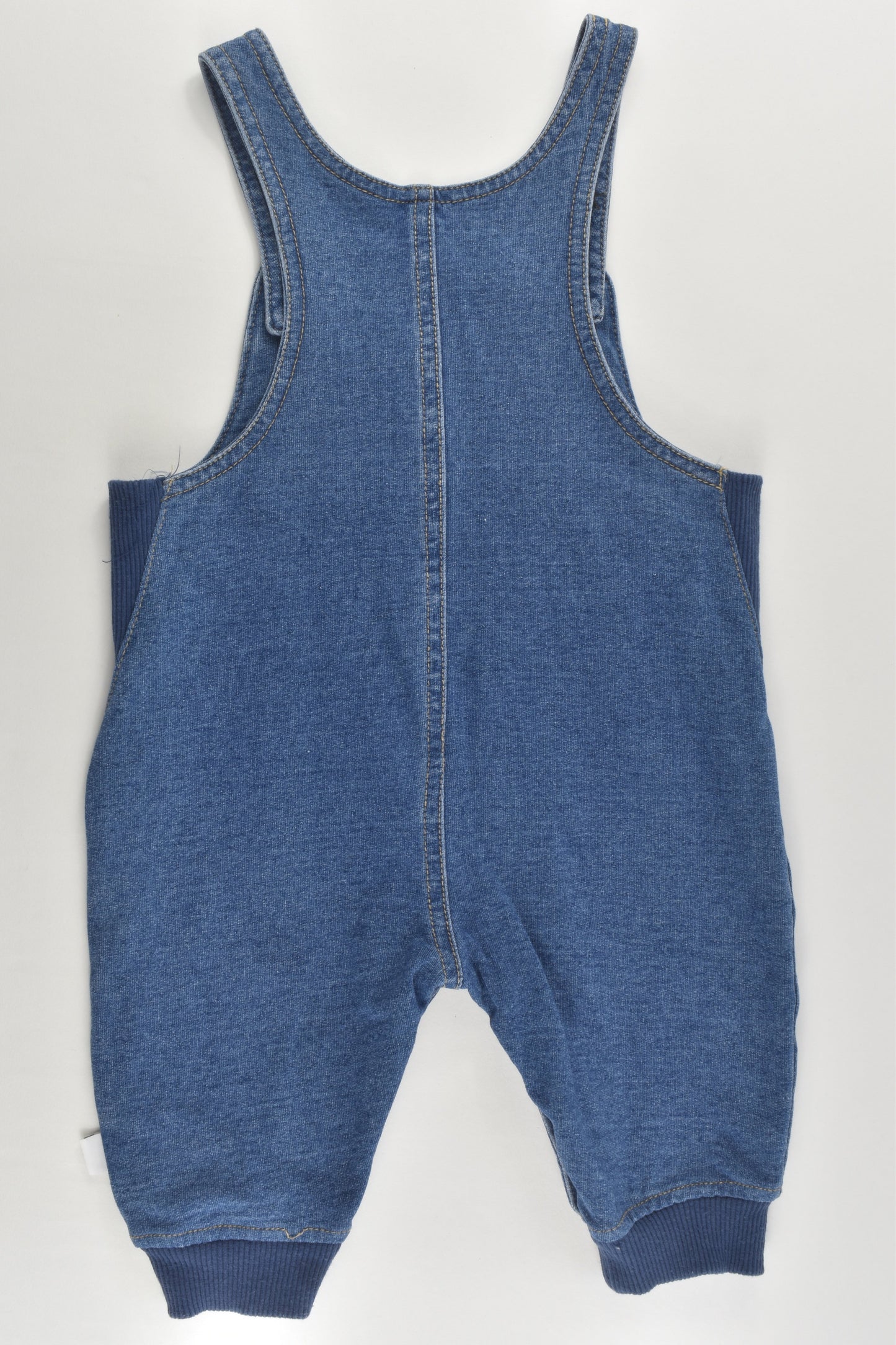 Target Size 00 (3-6 months) Teddy Stretchy Denim Overalls