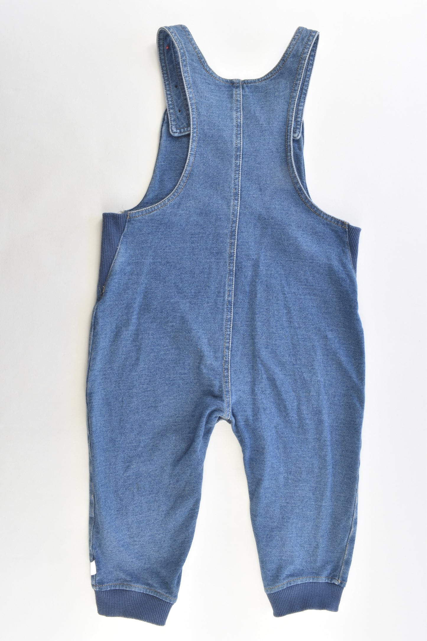 Target Size 2 (18-24 months) Denim-like Teddy Bear Overalls