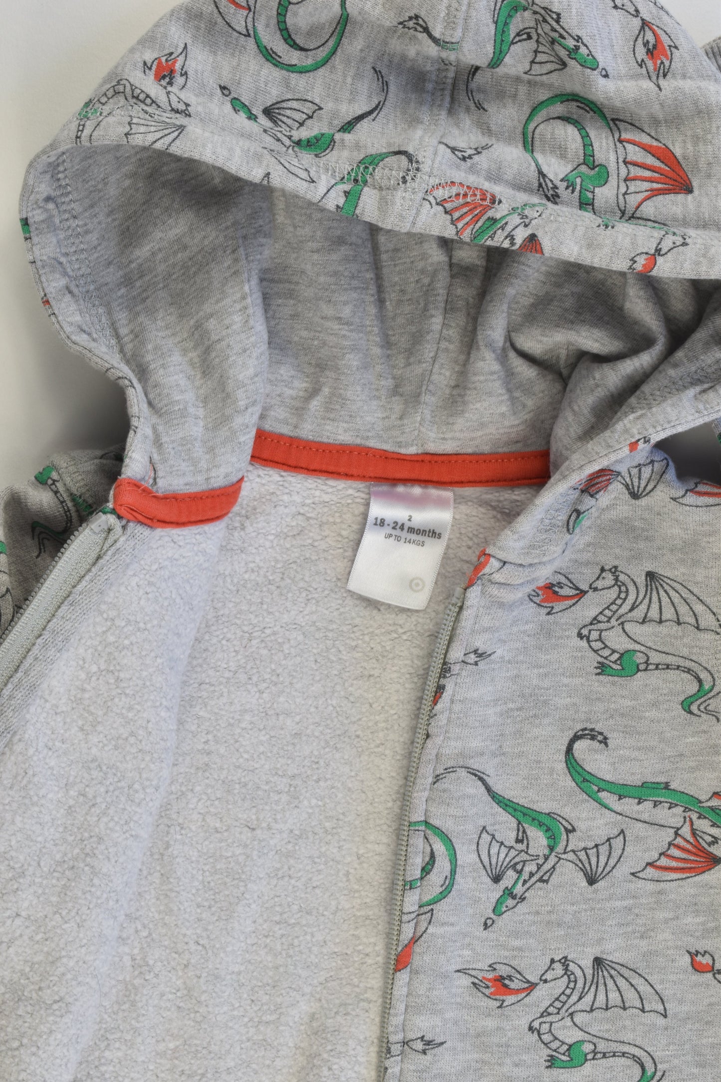 Target Size 2 (18-24 months) Dragons Hooded Jumper