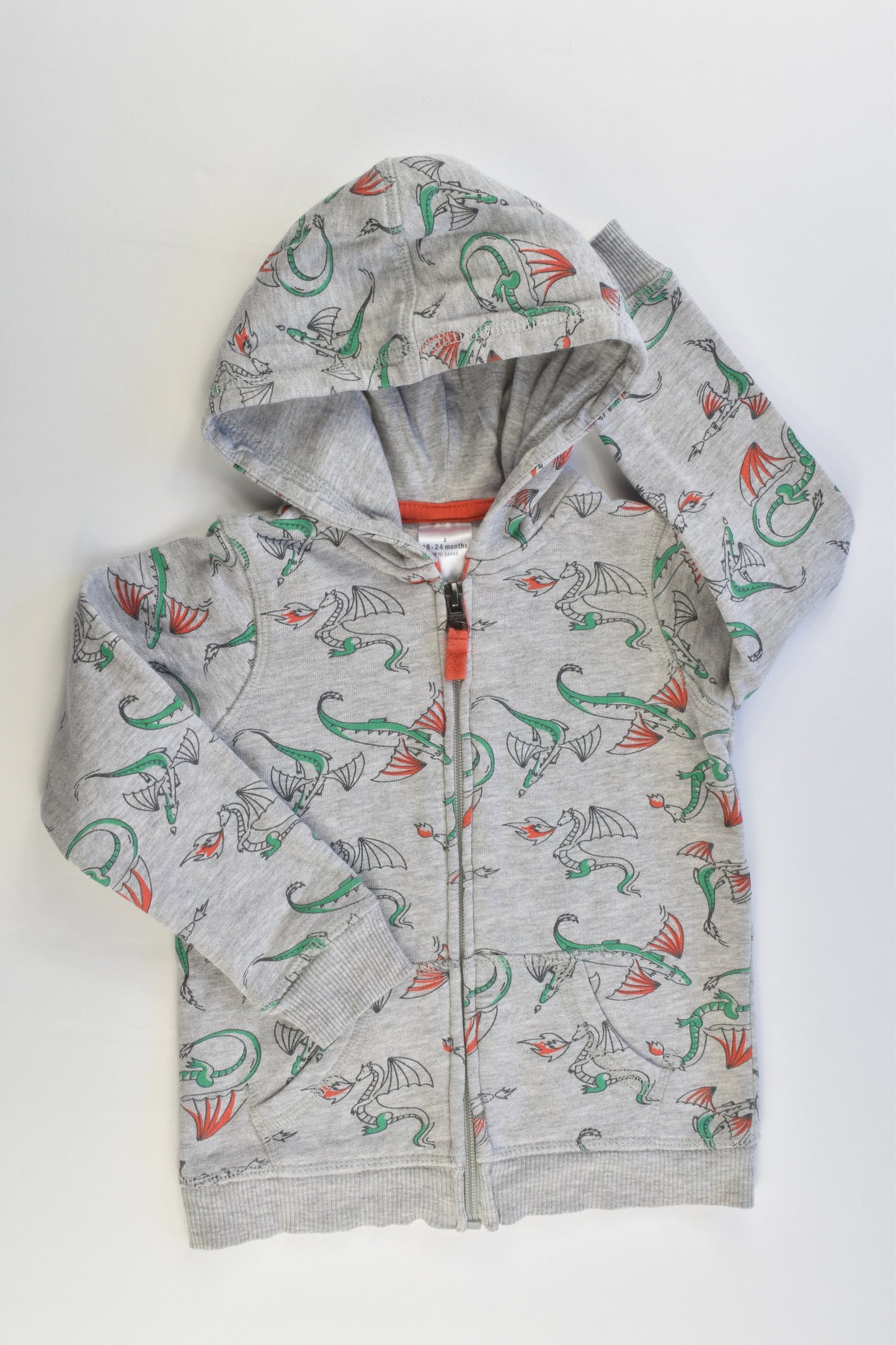 Target Size 2 (18-24 months) Dragons Hooded Jumper