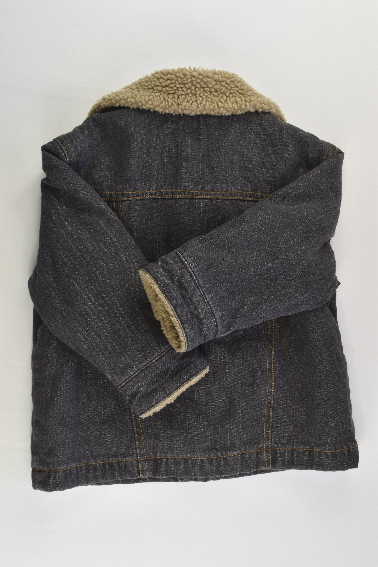 Target Size 2 Denim Sherpa Warm Jacket